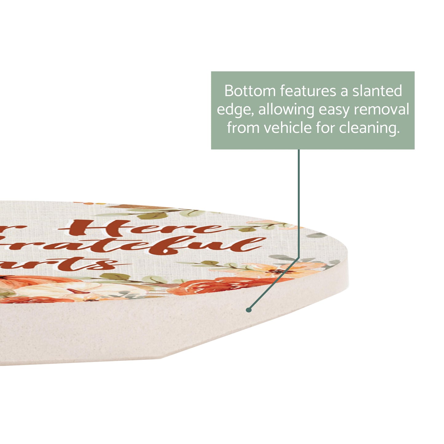 Car Coaster-Fall Florals Gather Here -2