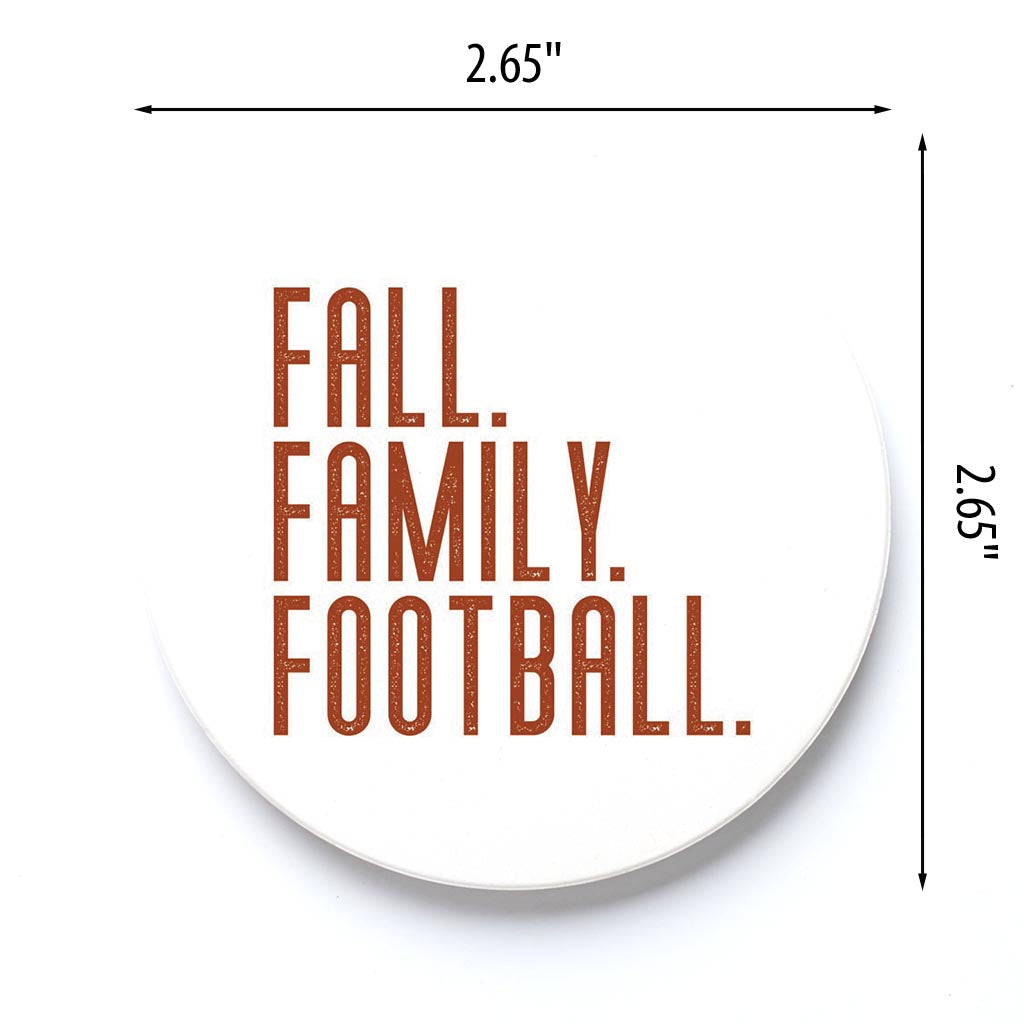Car Coaster-Fall Family Football -3