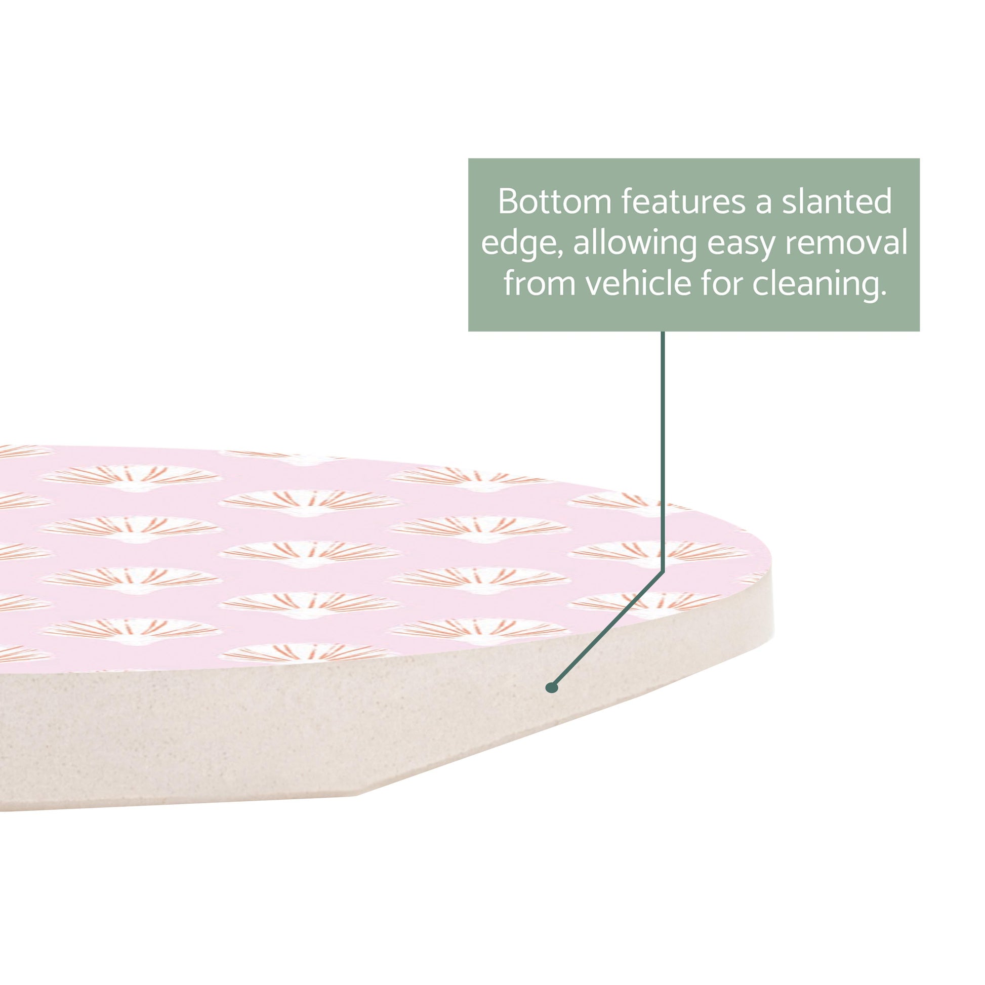 Car Coaster-Pink Shell Pattern -2
