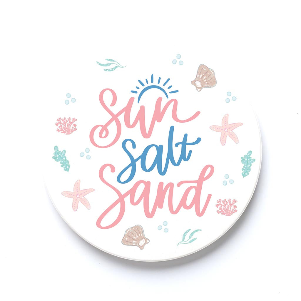 Car Coaster-Coastal Sea Turtles Sun Salt Sand