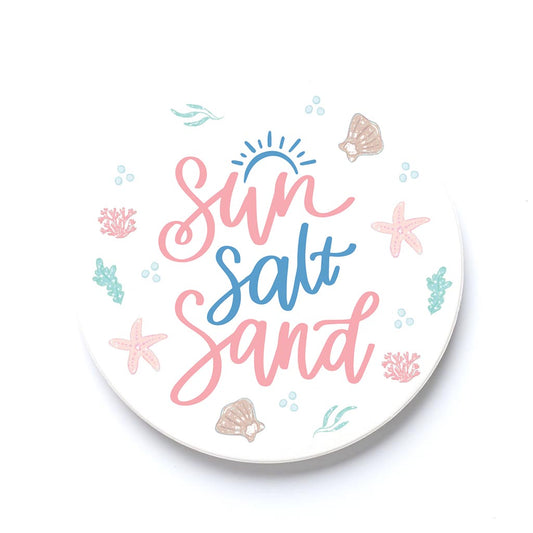 Car Coaster-Coastal Sea Turtles Sun Salt Sand