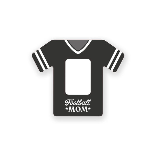 Wooden Cutout Frame-Football Mom -0