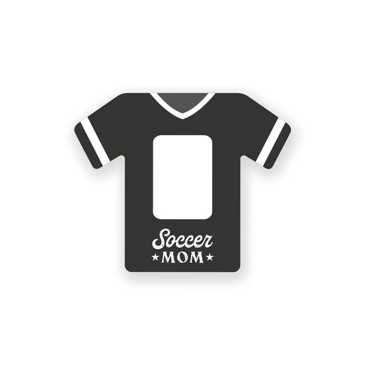 Wooden Cutout Frame-Soccer Mom -0
