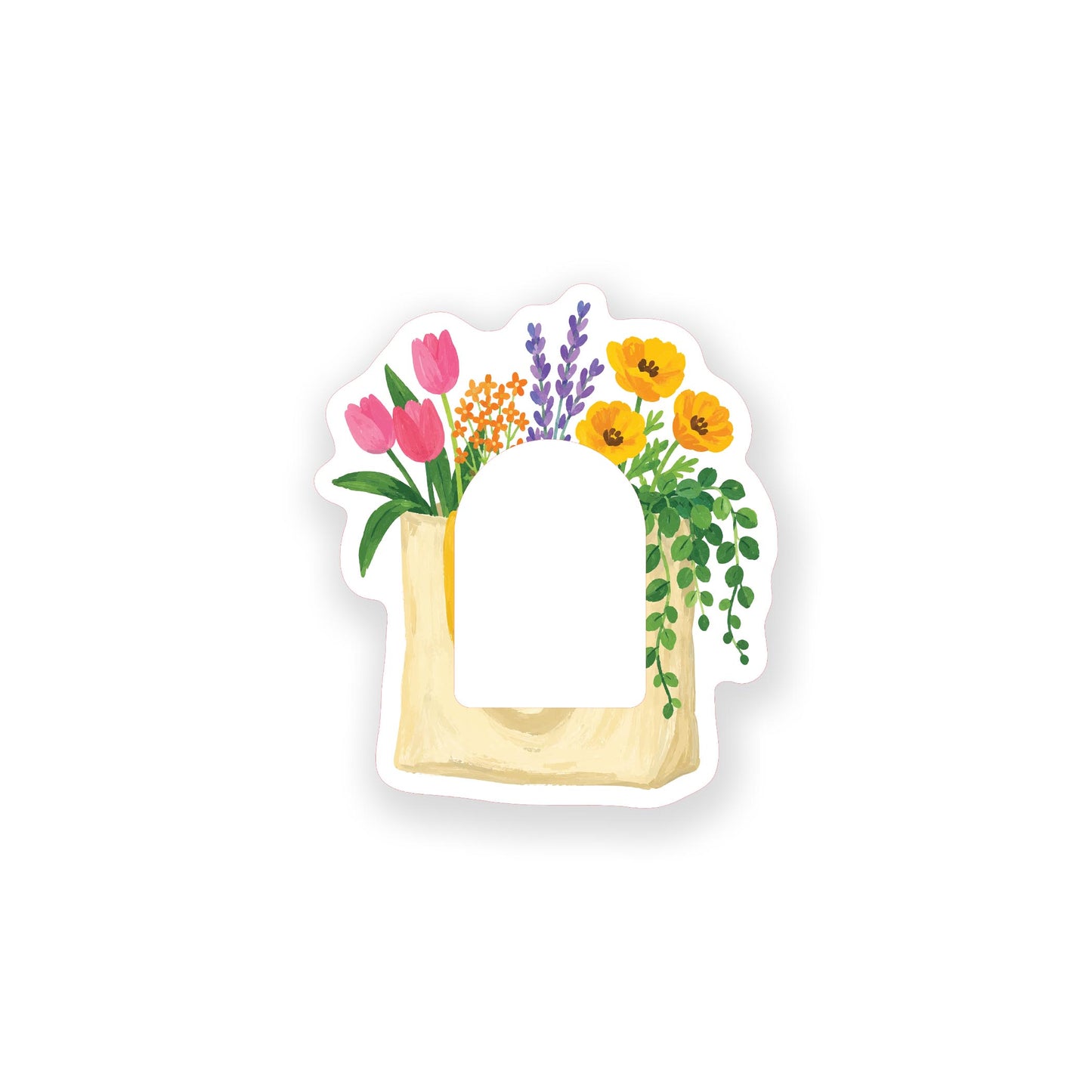 Wooden Cutout Frame-Plant Lady Flowers -0