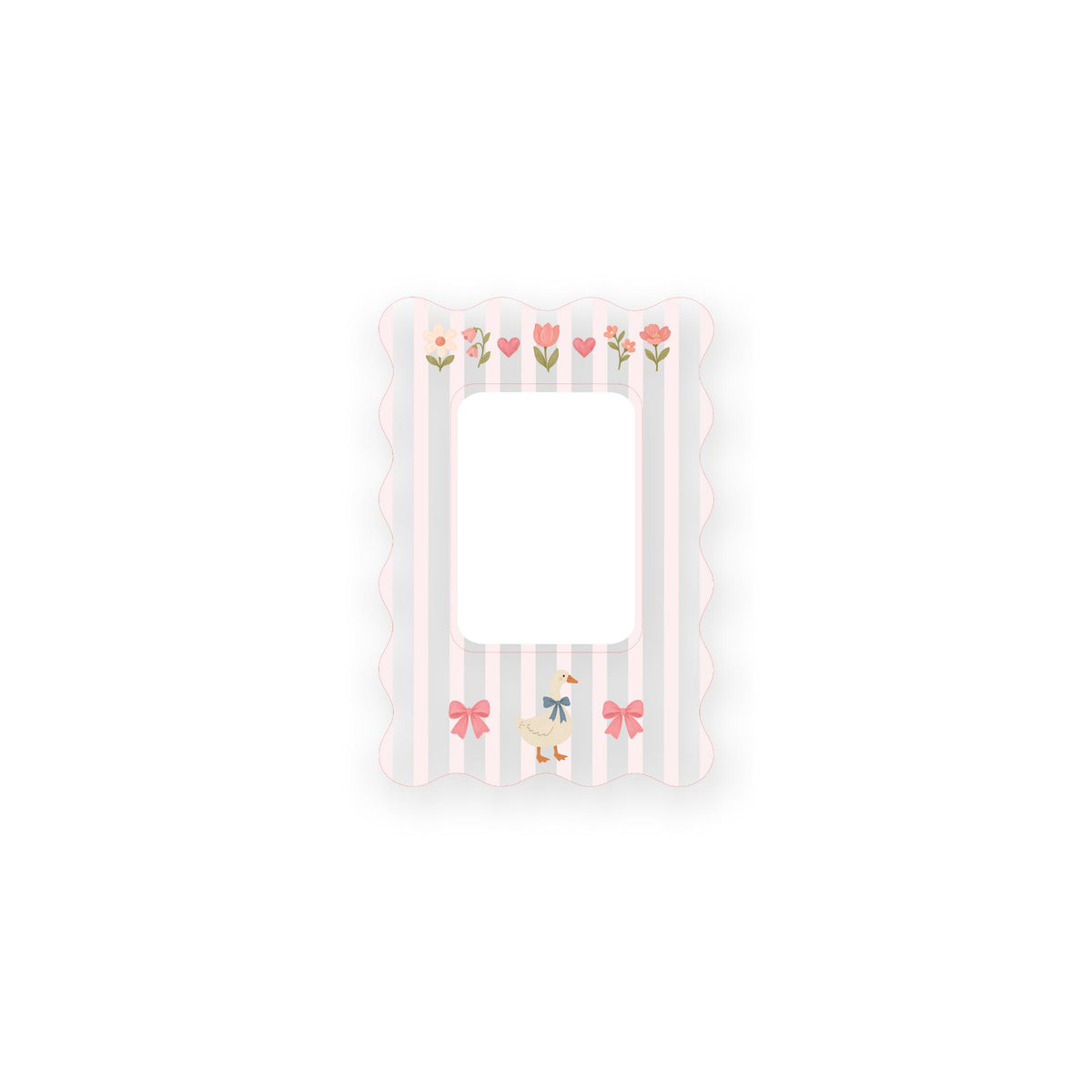 Wooden Cutout Frame-Vintage Goose Stripes -0