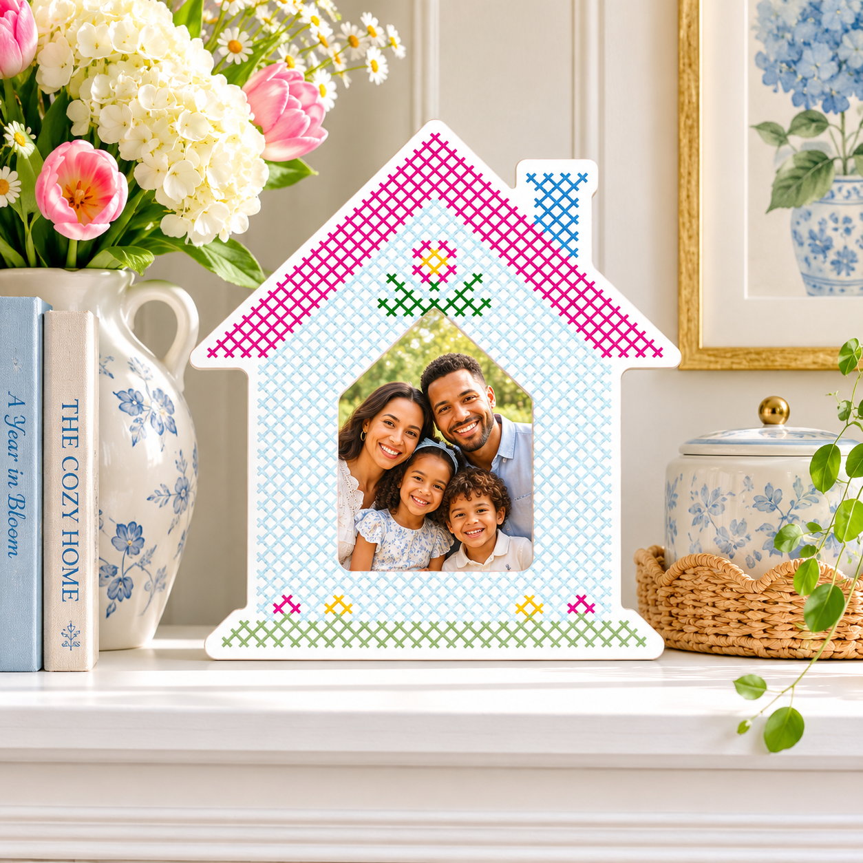 Wooden Cutout Frame-Summer Cottage