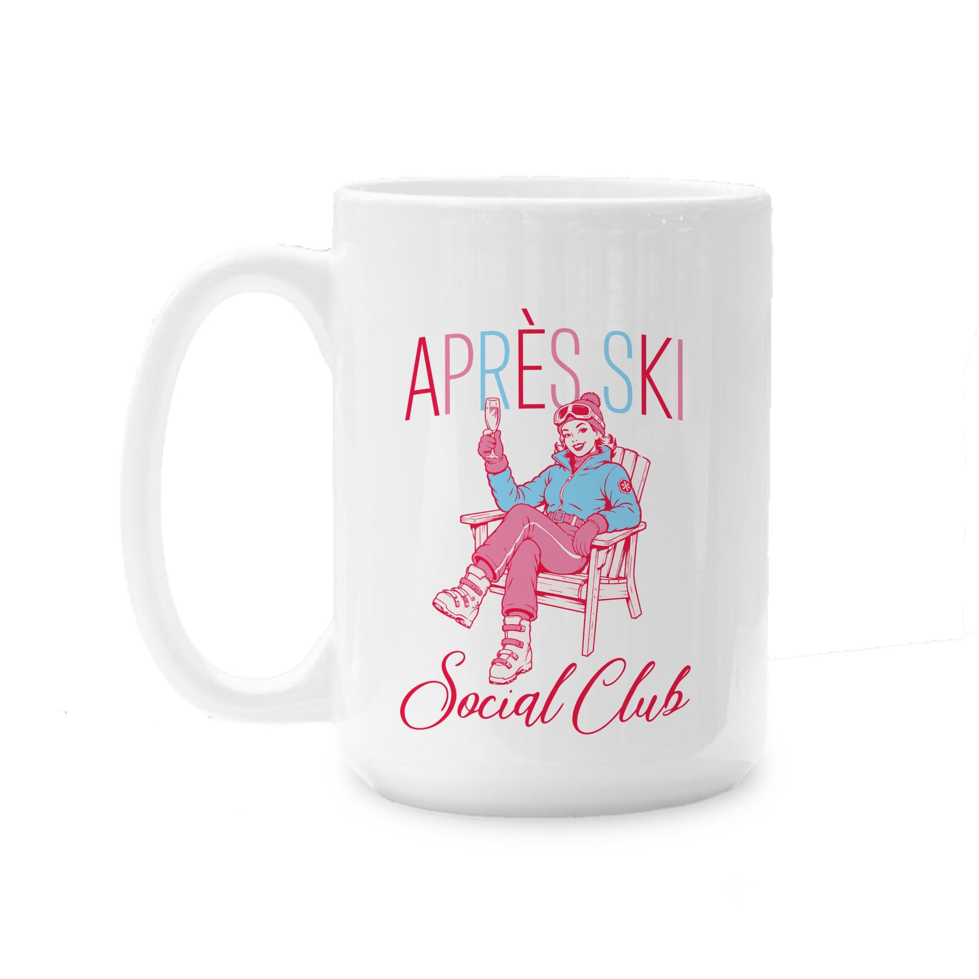 15oz Coffee Mug White-Après Ski -0