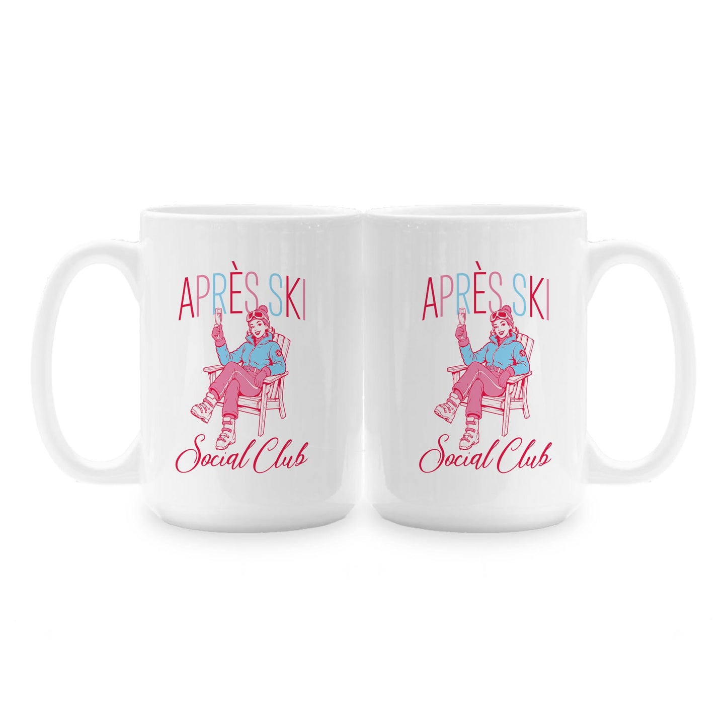 15oz Coffee Mug White-Après Ski -1