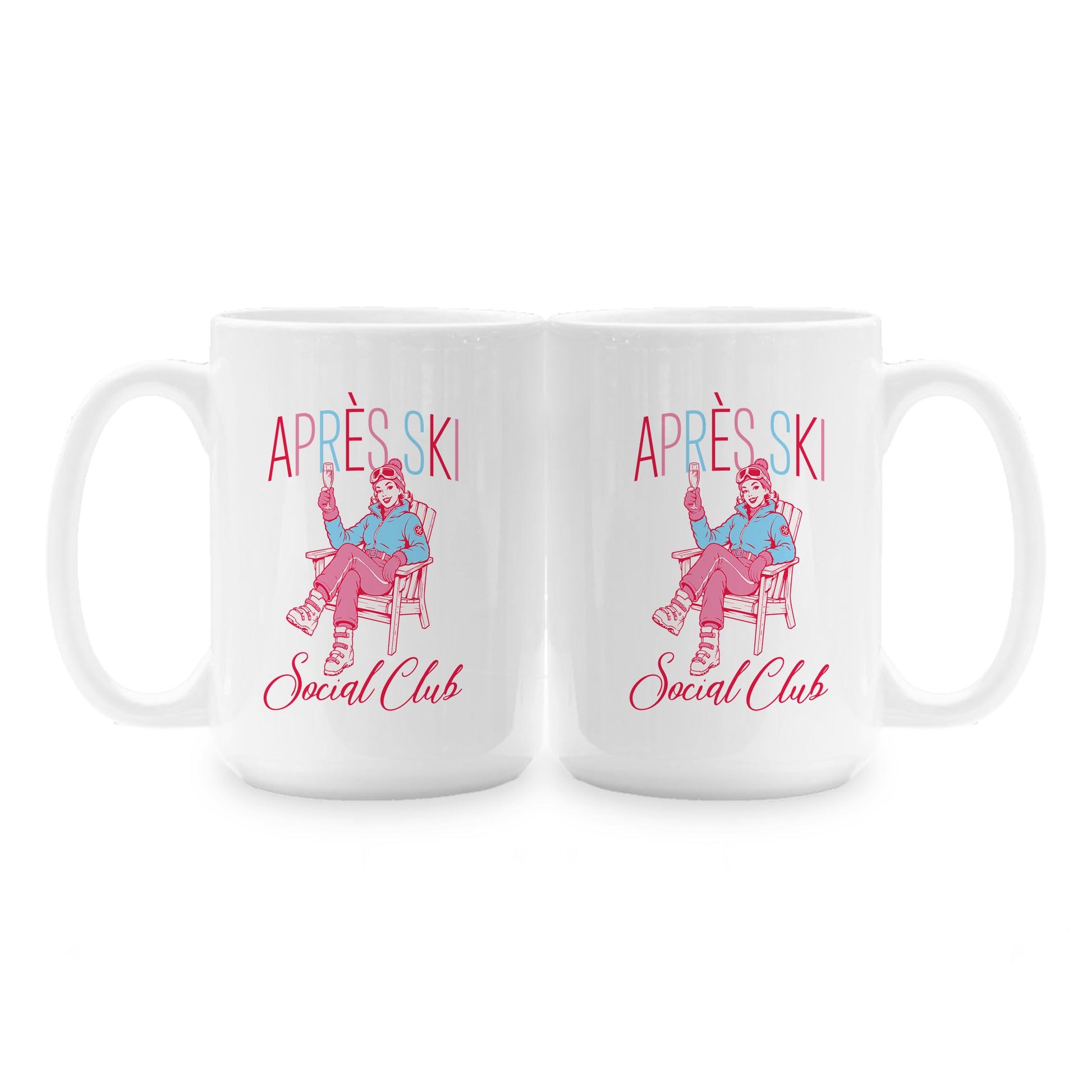 15oz Coffee Mug White-Après Ski -1