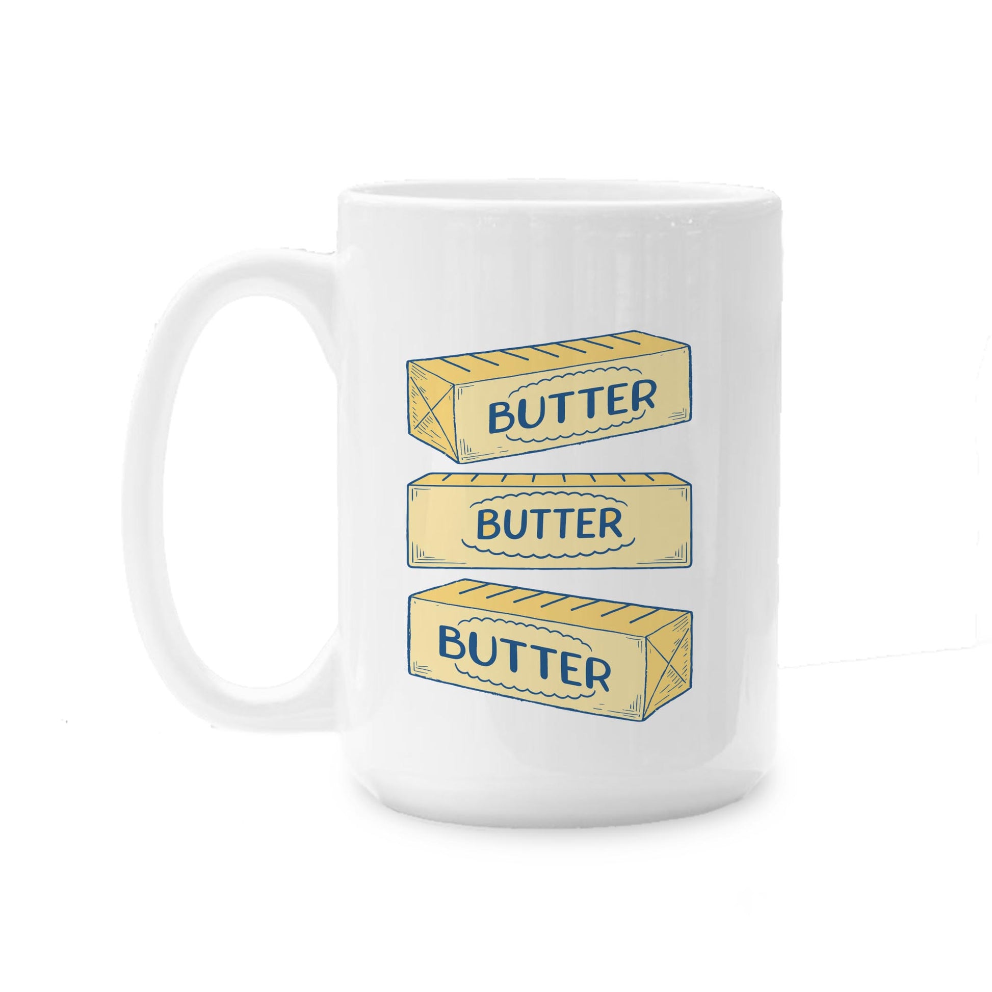 15oz Coffee Mug White-Butter -0