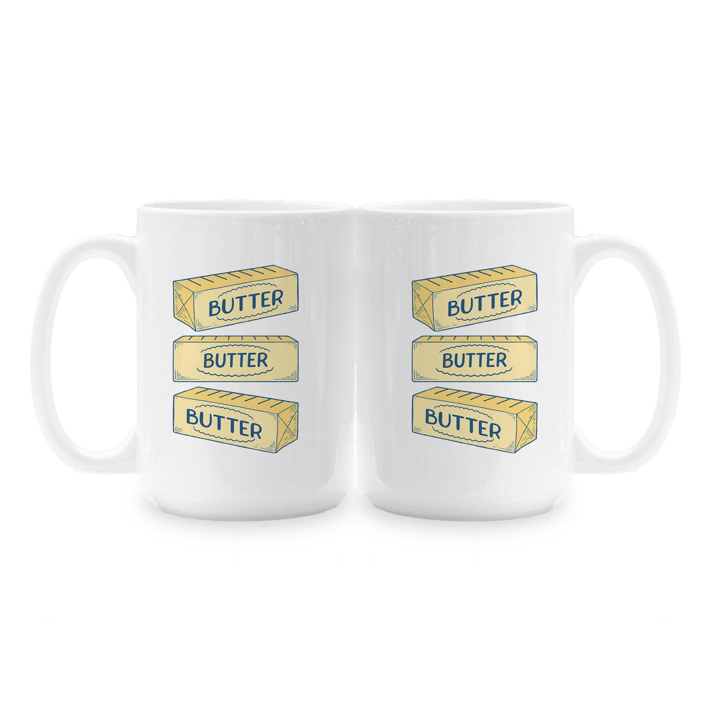 15oz Coffee Mug White-Butter -1