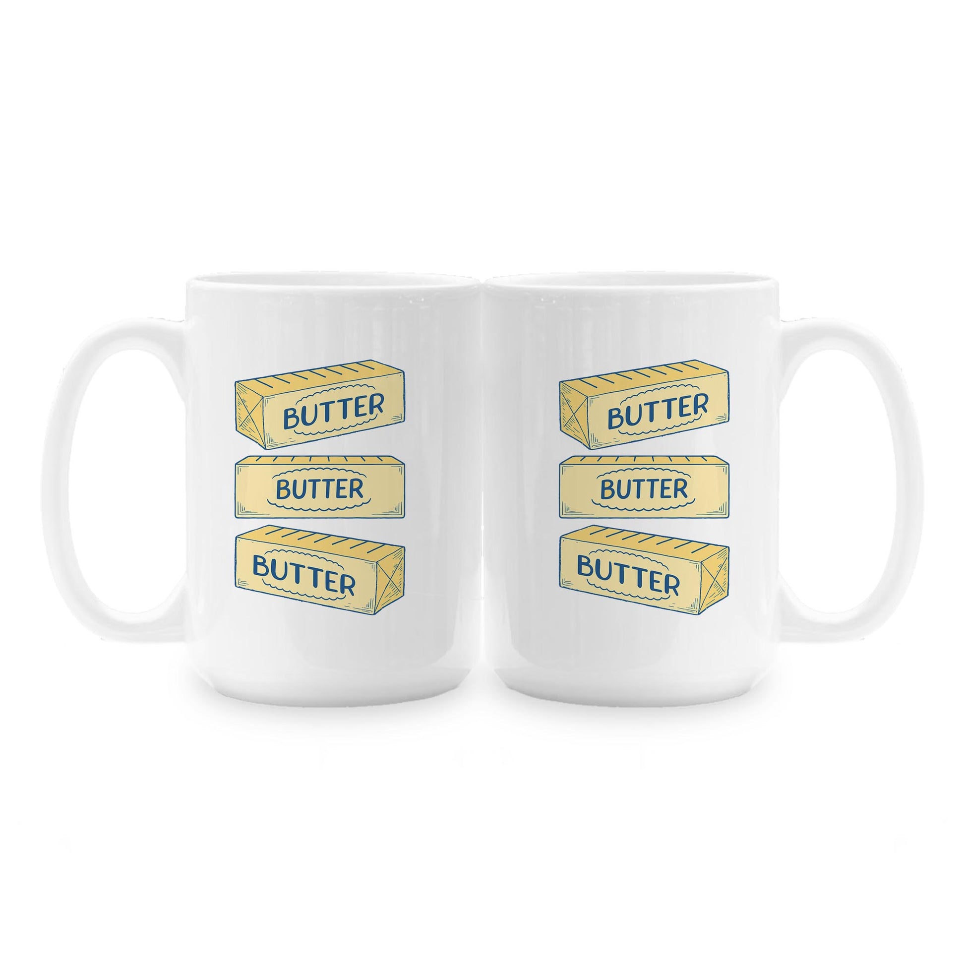 15oz Coffee Mug White-Butter -1