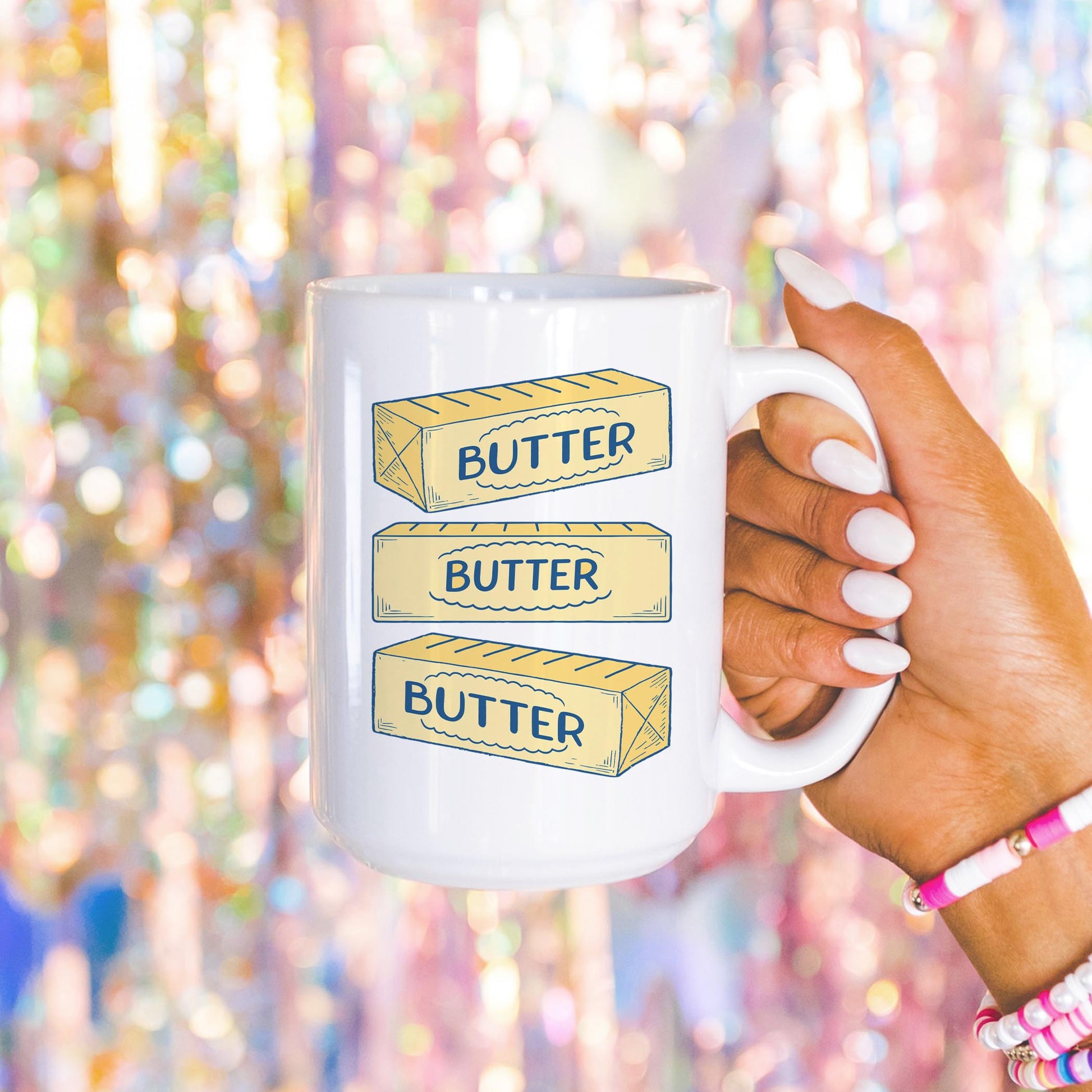 15oz Coffee Mug White-Butter -4