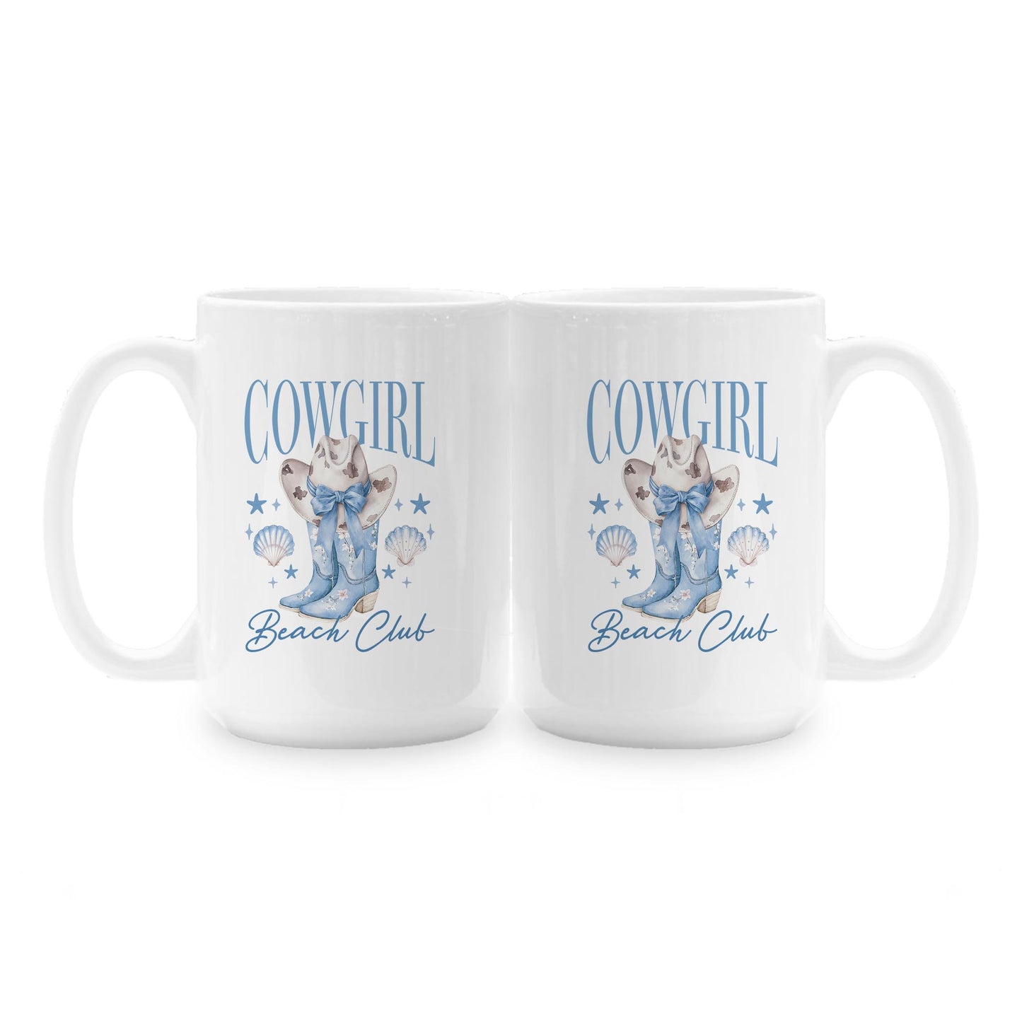 15oz Coffee Mug White-Coastal Cowgirl -1