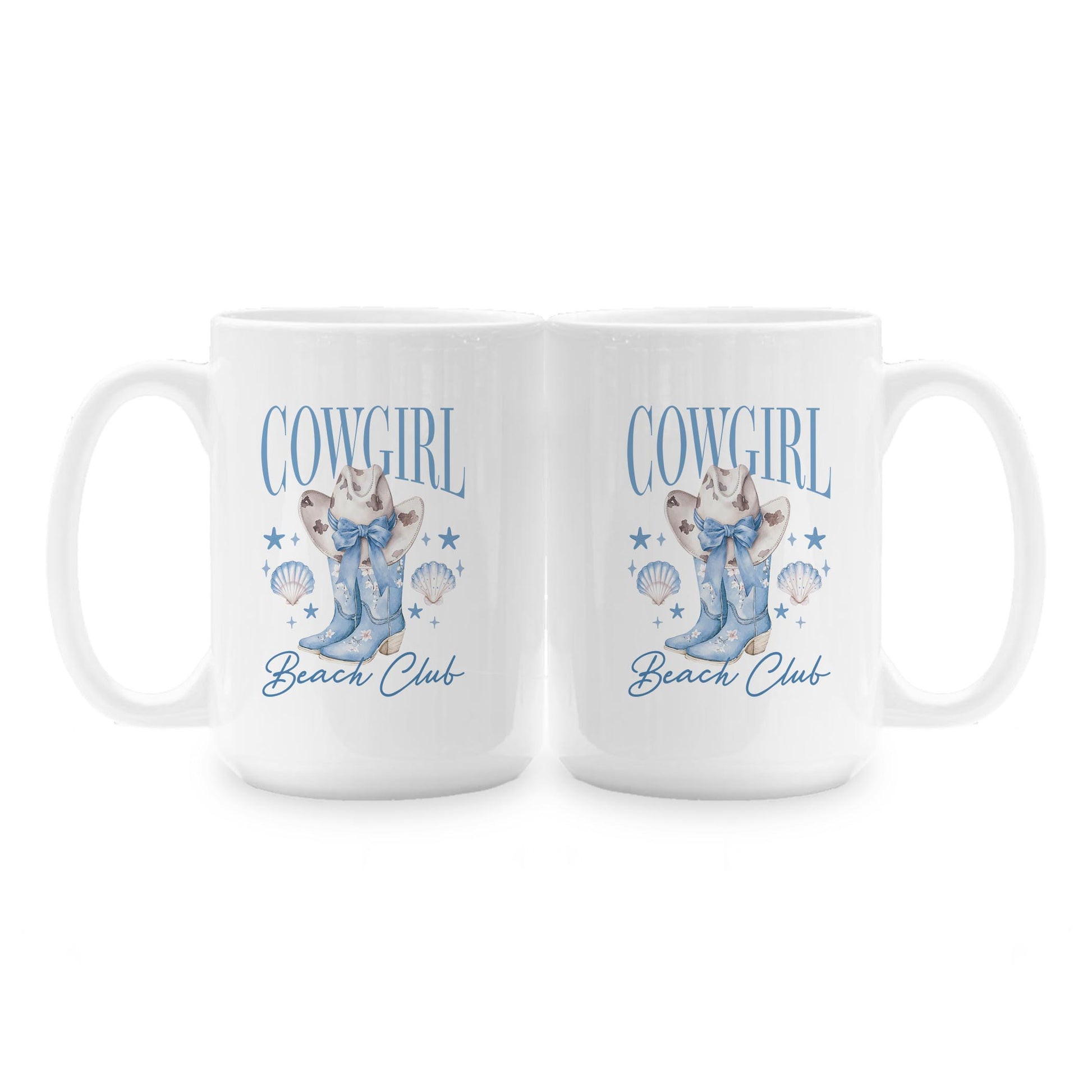 15oz Coffee Mug White-Coastal Cowgirl -1