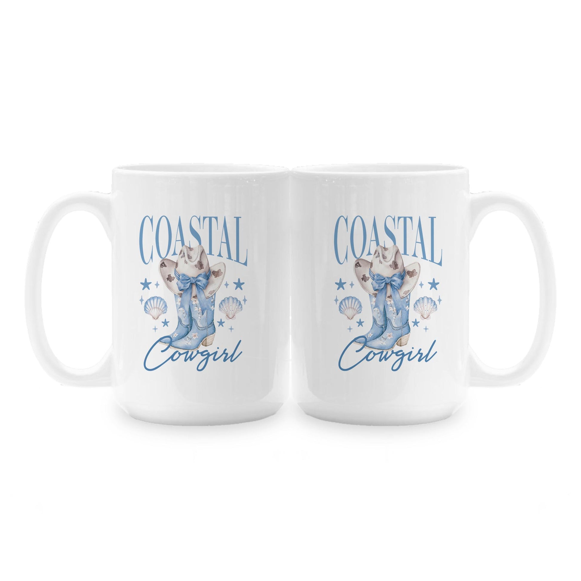 15oz Coffee Mug White-Coastal Cowgirl 2 -1