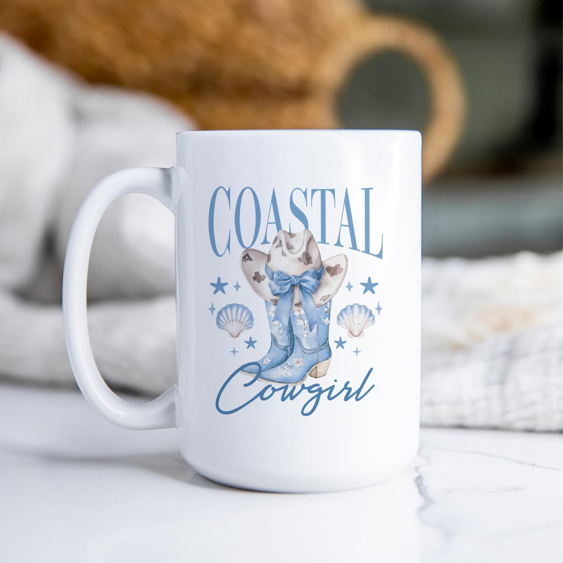 15oz Coffee Mug White-Coastal Cowgirl 2 -2