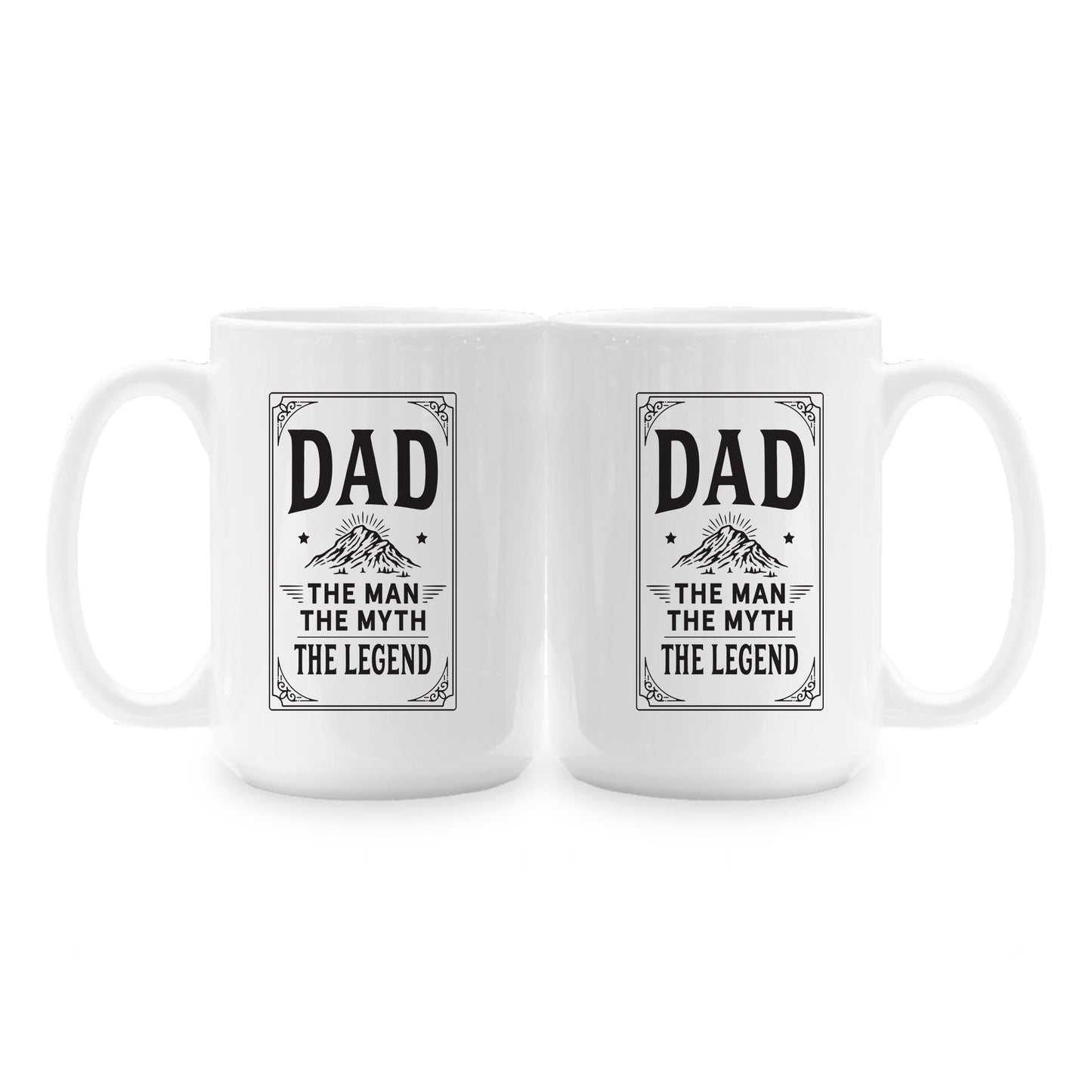 15oz Coffee Mug White-The Man The Myth The Legend -1