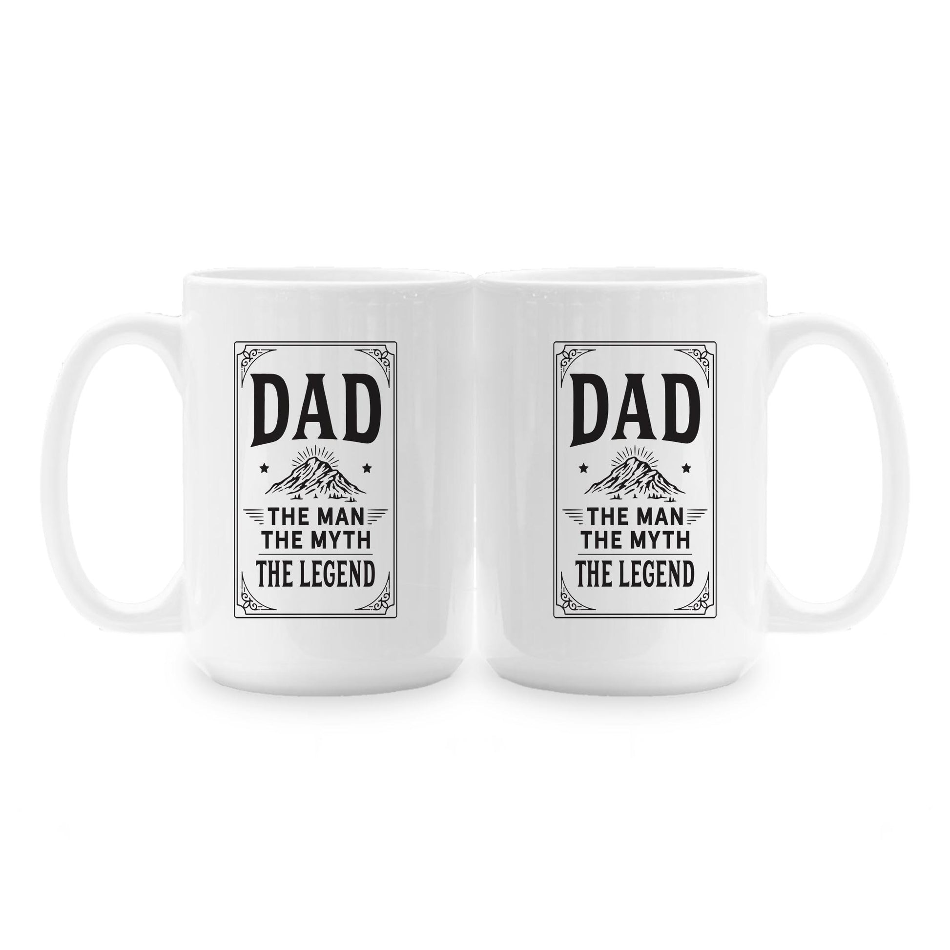 15oz Coffee Mug White-The Man The Myth The Legend -1