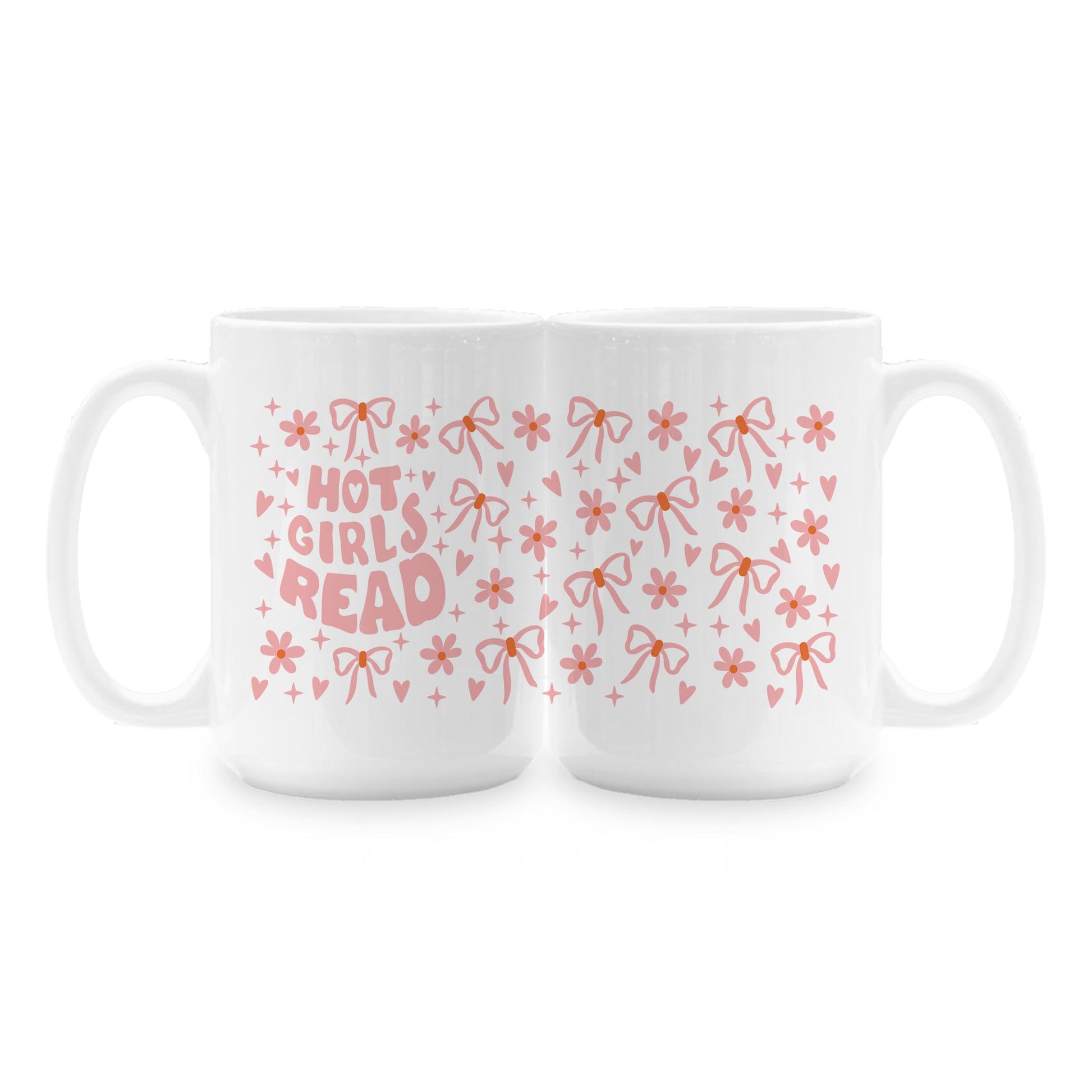 15oz Coffee Mug White-Hot Girls Read -1
