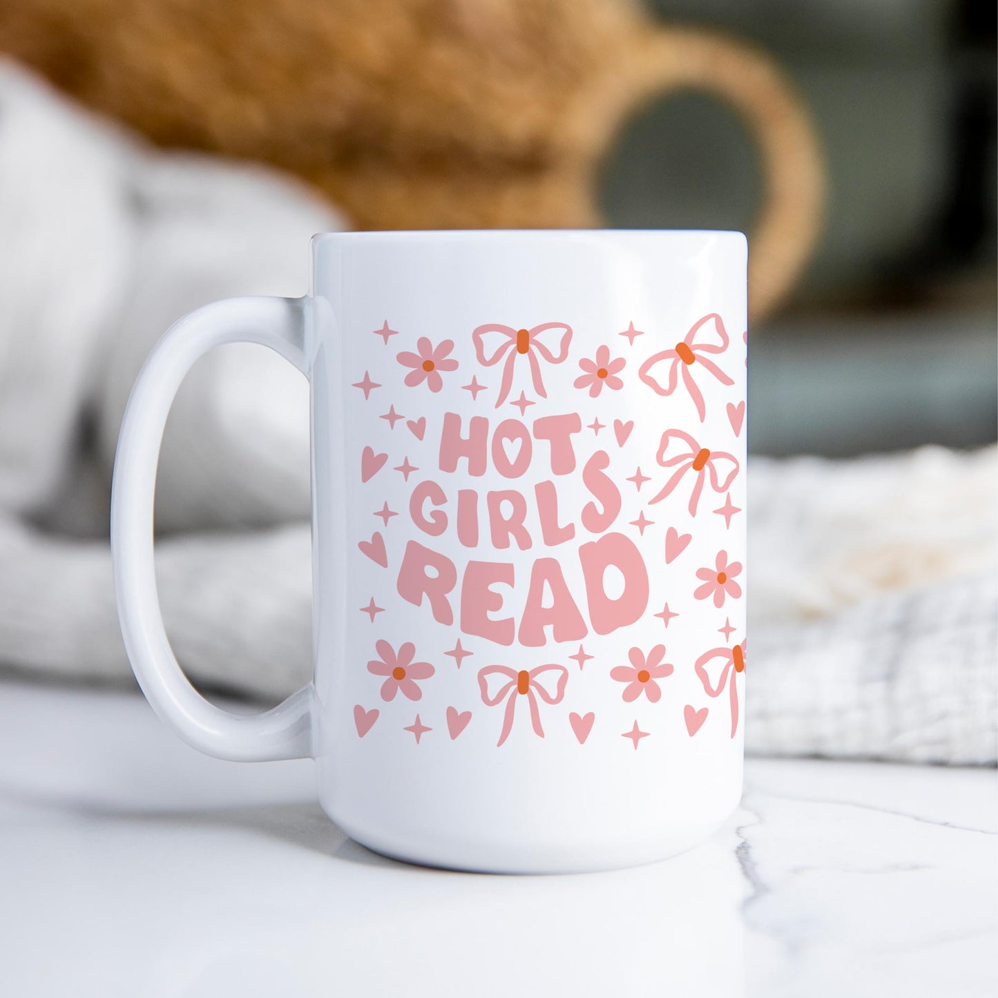 15oz Coffee Mug White-Hot Girls Read -2