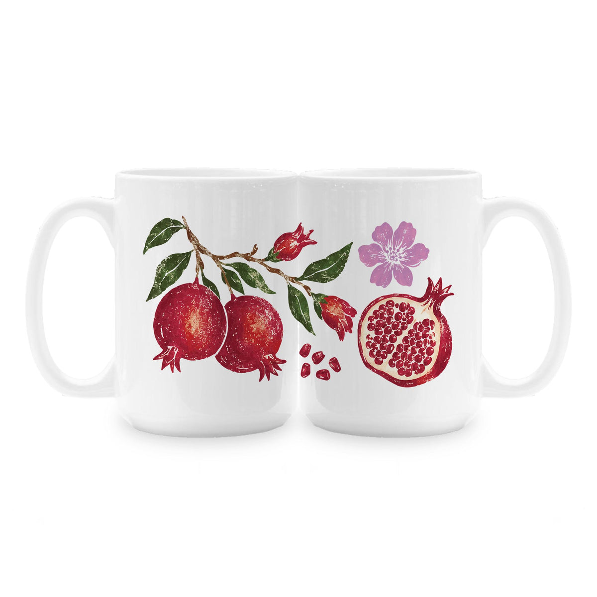 15oz Coffee Mug White-Autumn Orchard -1
