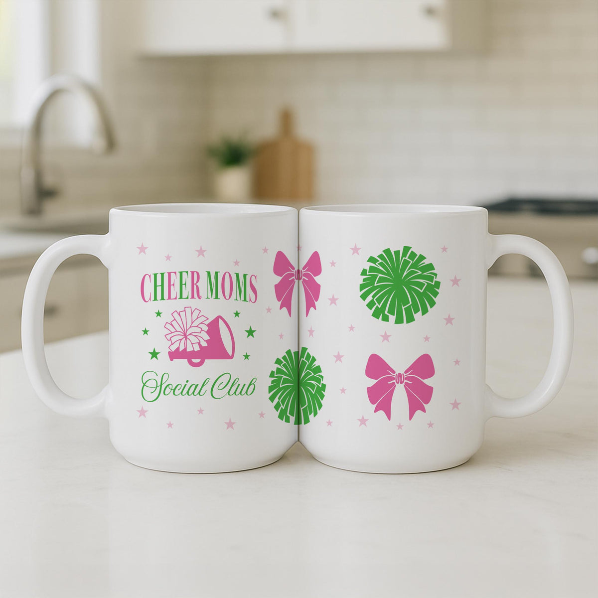 15oz Coffee Mug White-Cheer Moms Social Club -3
