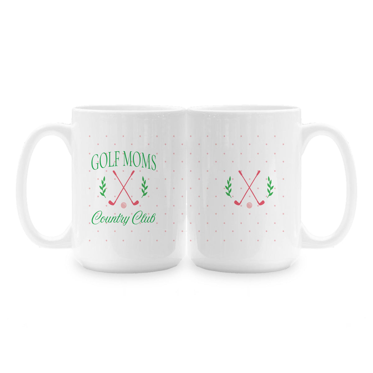 15oz Coffee Mug White-Golf Moms Country Club -1