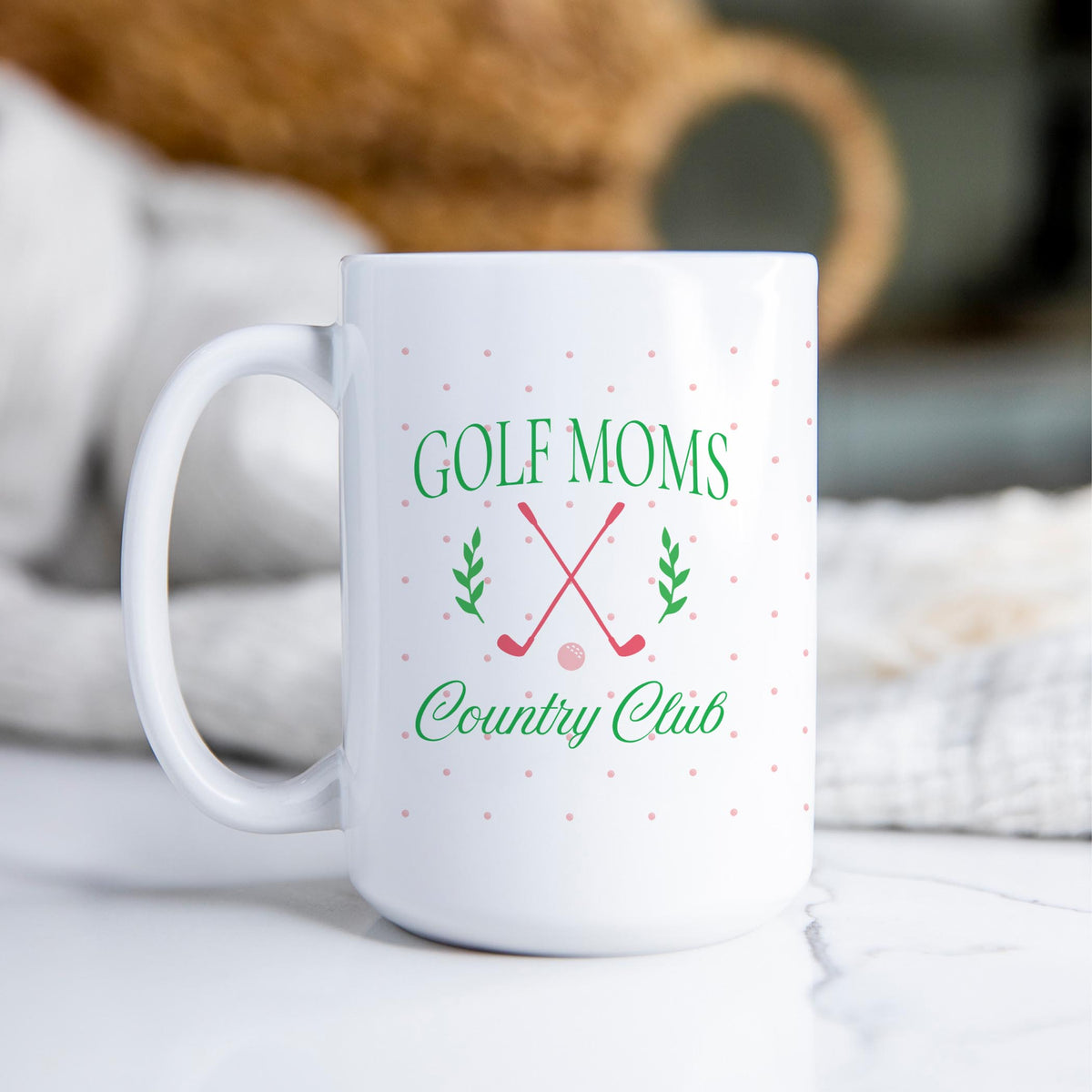 15oz Coffee Mug White-Golf Moms Country Club -2