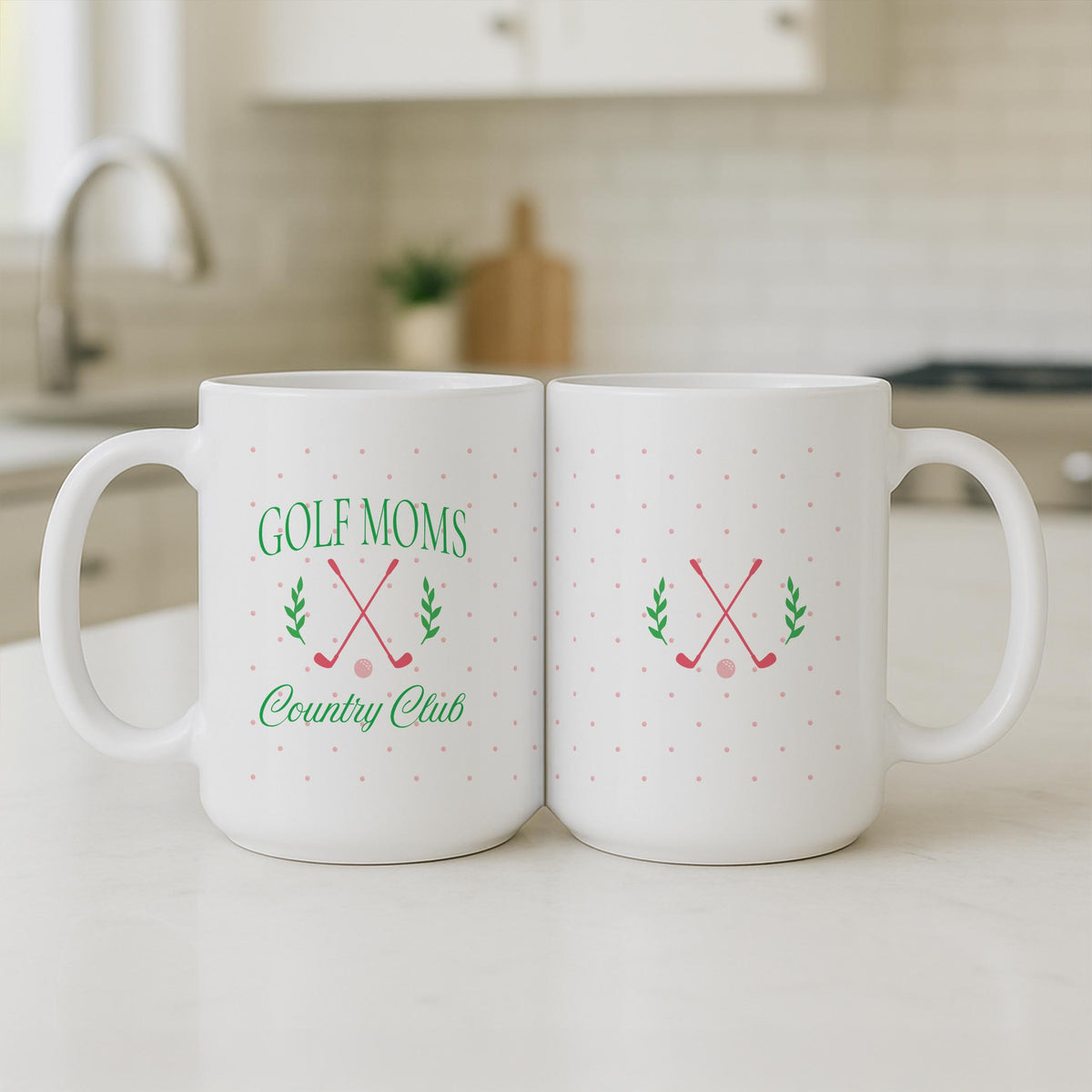 15oz Coffee Mug White-Golf Moms Country Club -3