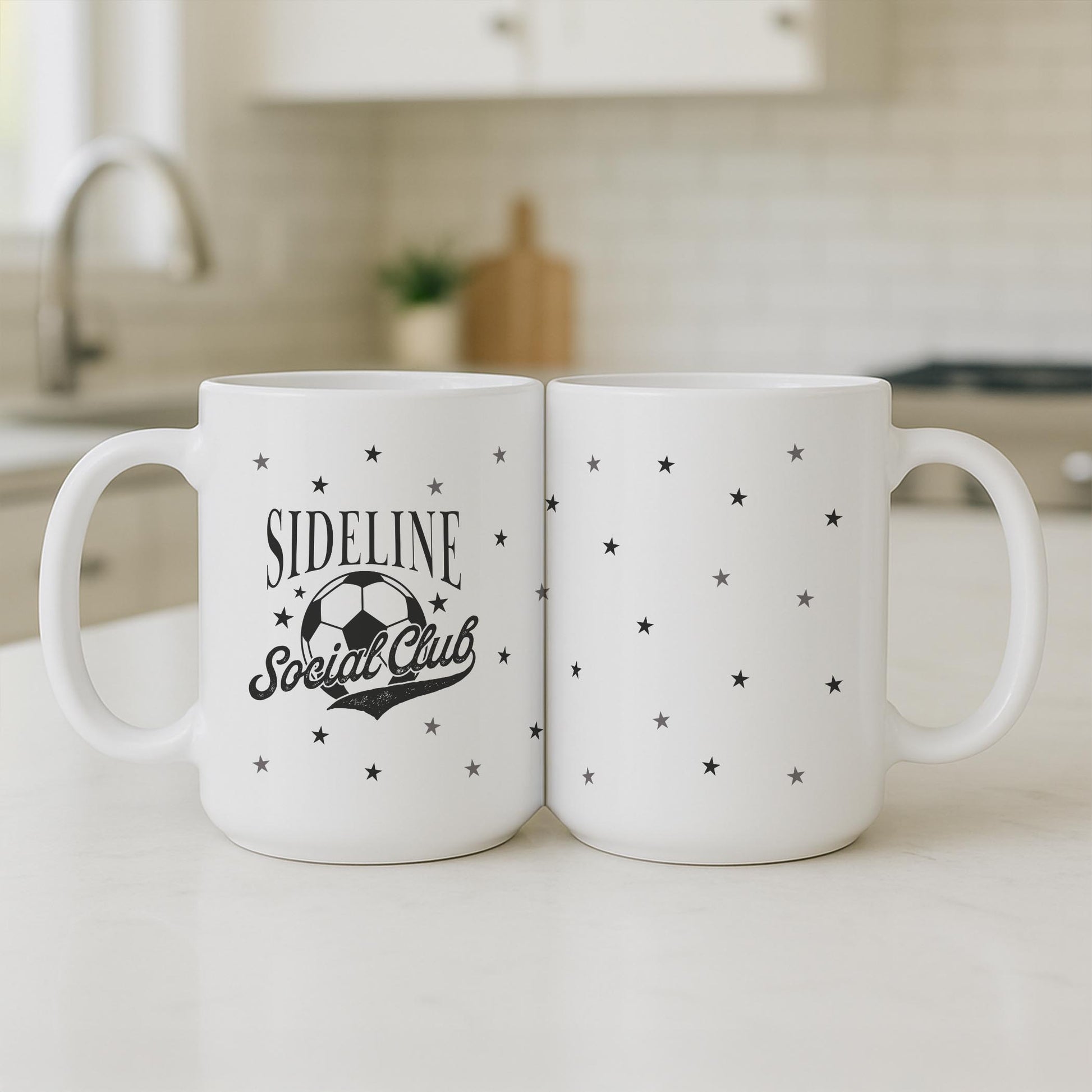 15oz Coffee Mug White-Soccer Mom Sideline Social Club -3