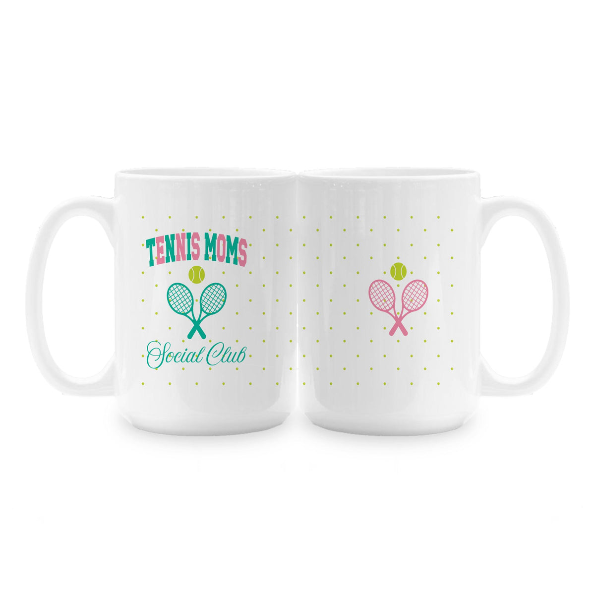 15oz Coffee Mug White-Tennis Moms Social Club -1