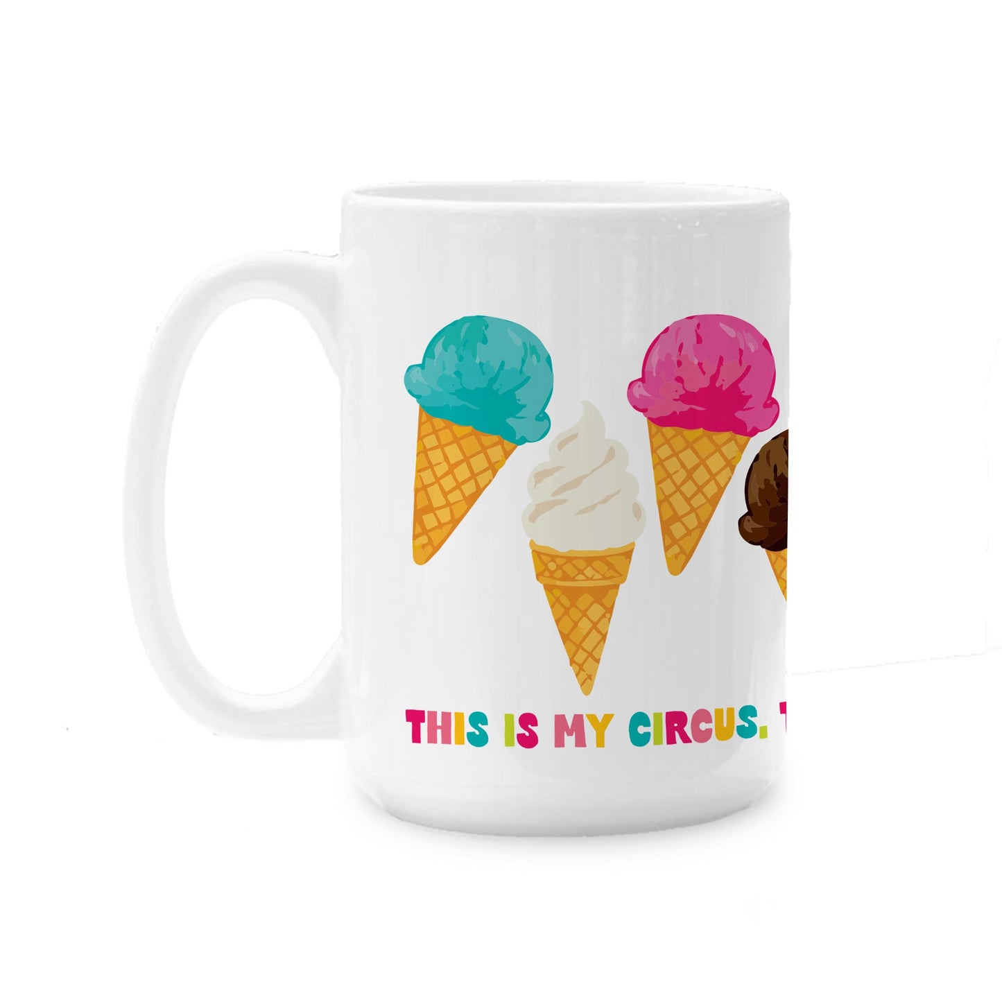 15oz Coffee Mug White-Summer Daze -0