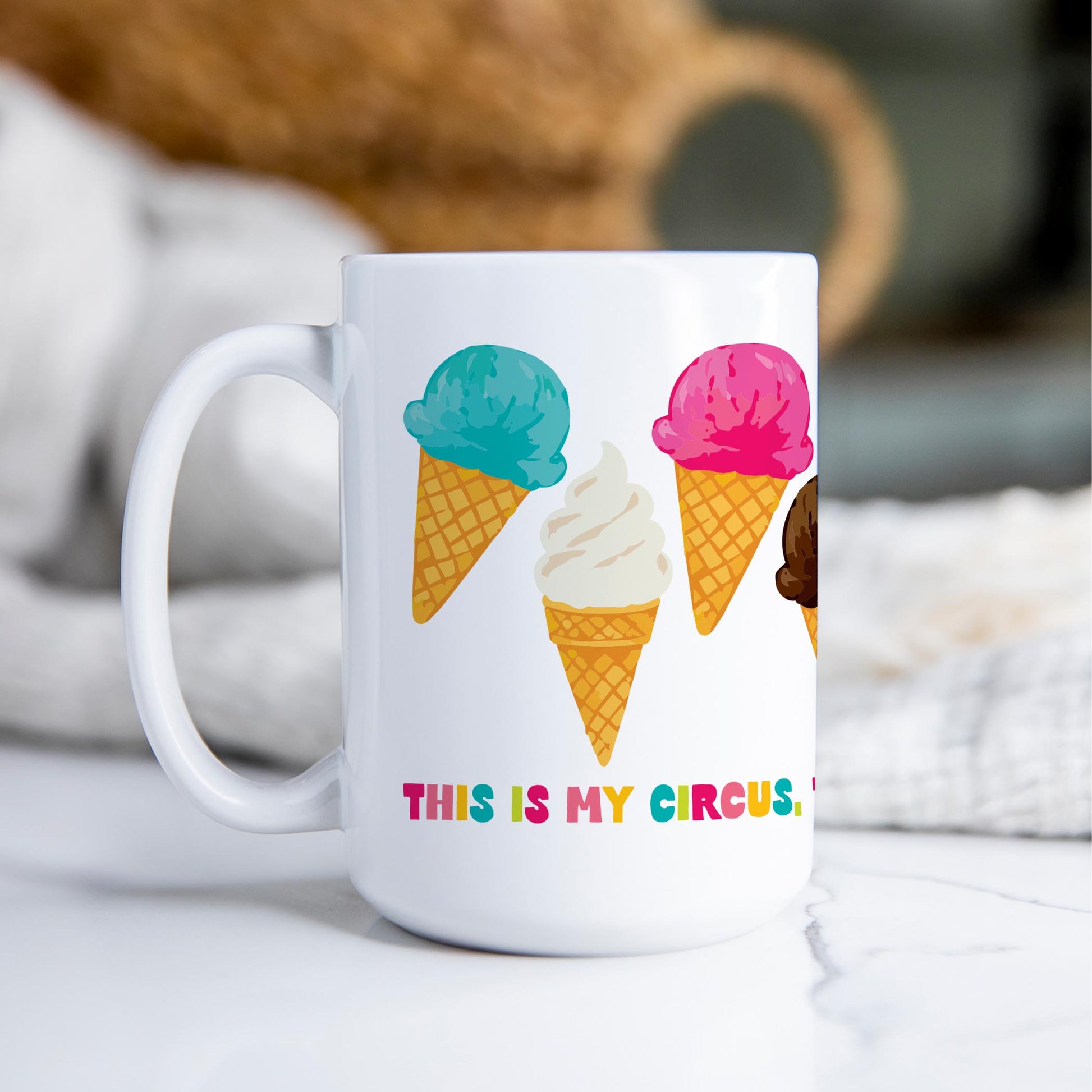 15oz Coffee Mug White-Summer Daze -2
