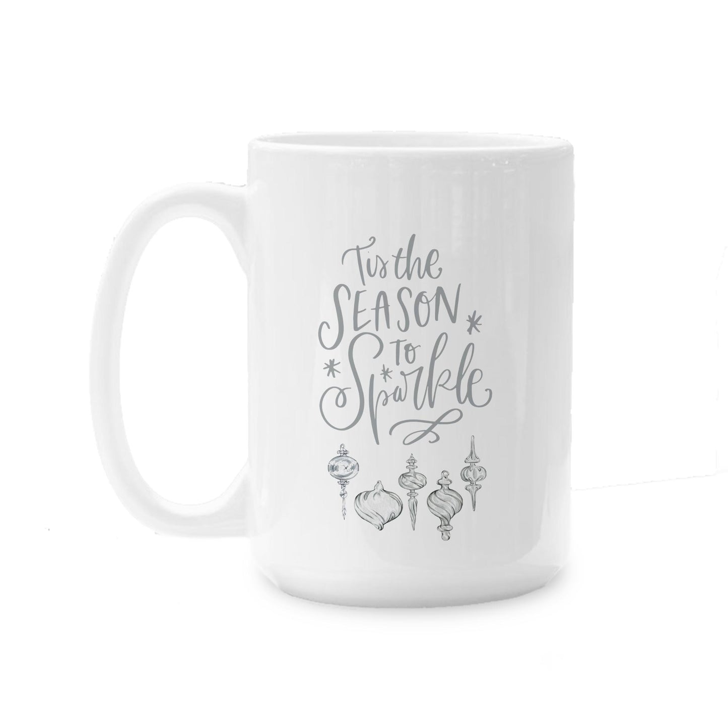15oz Coffee Mug White-Holiday Tidings Season To Sparkle -0