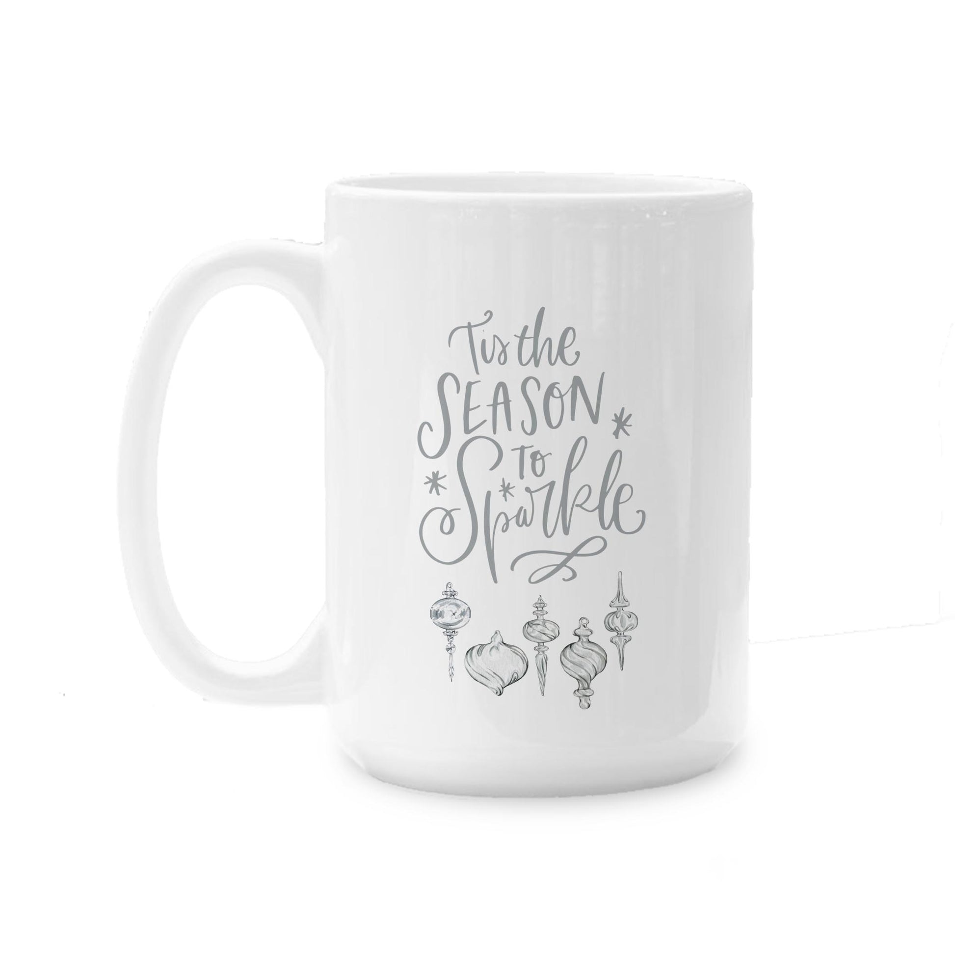 15oz Coffee Mug White-Holiday Tidings Season To Sparkle -0