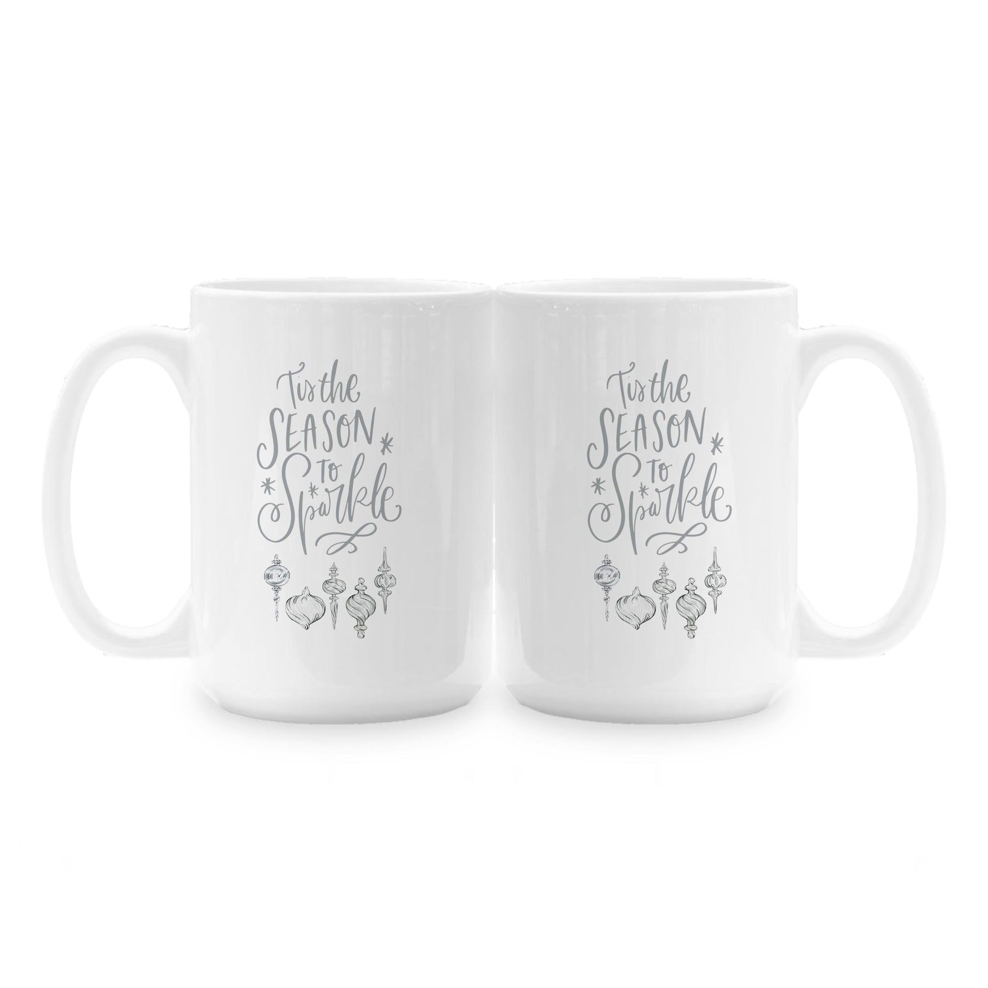 15oz Coffee Mug White-Holiday Tidings Season To Sparkle -1
