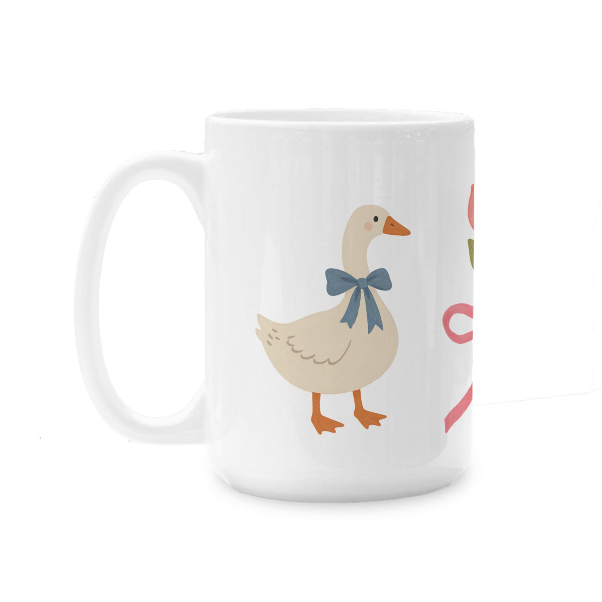 15oz Coffee Mug White-Vintage Goose -0