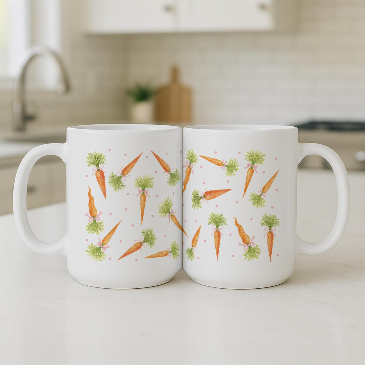 15oz Coffee Mug White-Cottage Easter -3