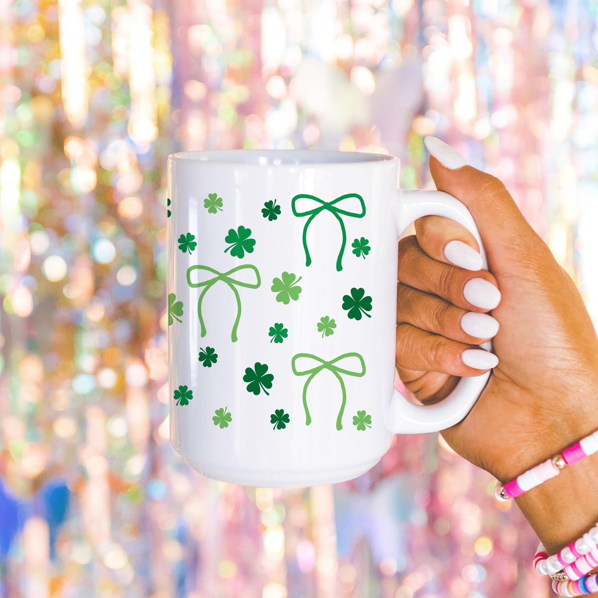 15oz Coffee Mug White-St. Patty's Day -4