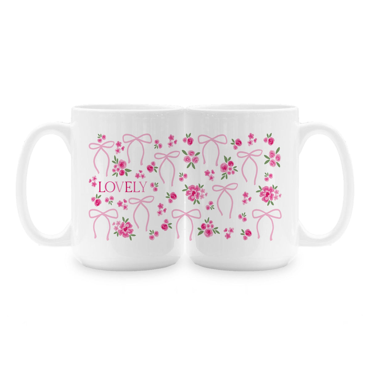 15oz Coffee Mug White-All Things Lovely -1