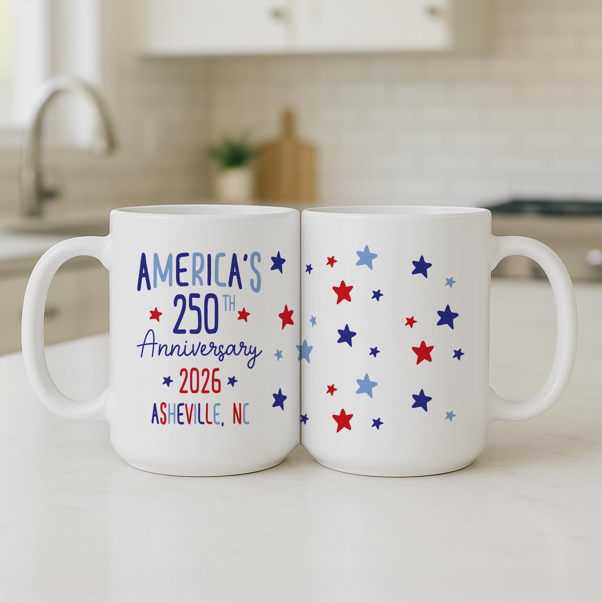 15oz Coffee Mug White-Love+Local 4th of July 250th Anniversary -3