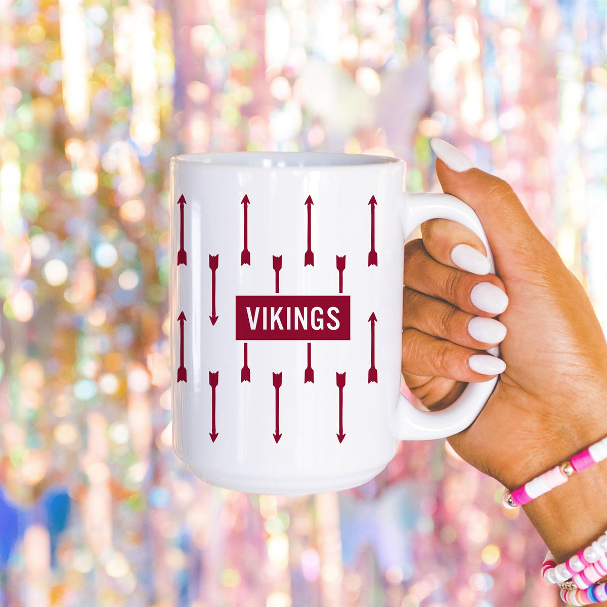 15oz Coffee Mug White-Archery Mom | Hometown | School Team -4