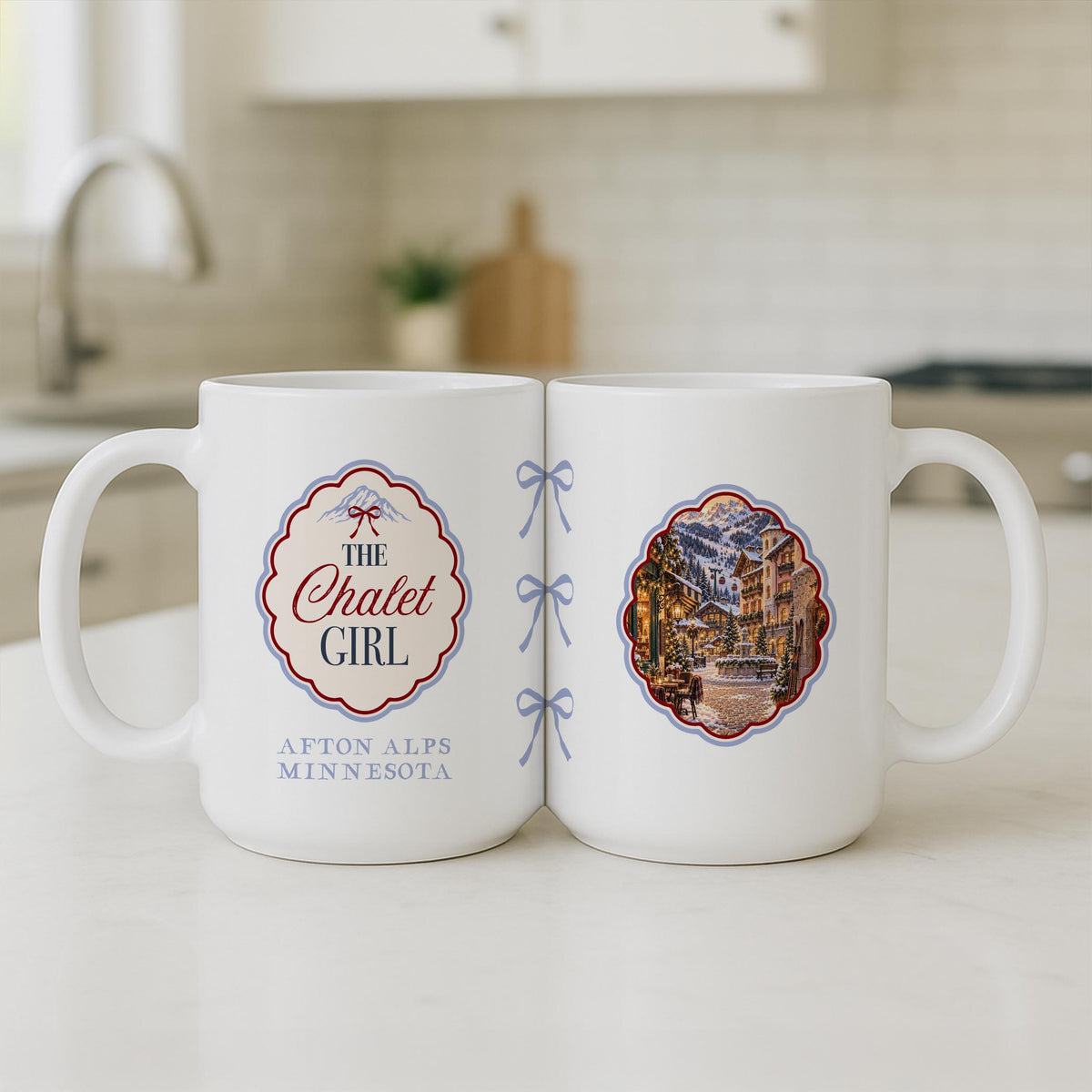 15oz Coffee Mug White-Chalet Girl | Custom -3