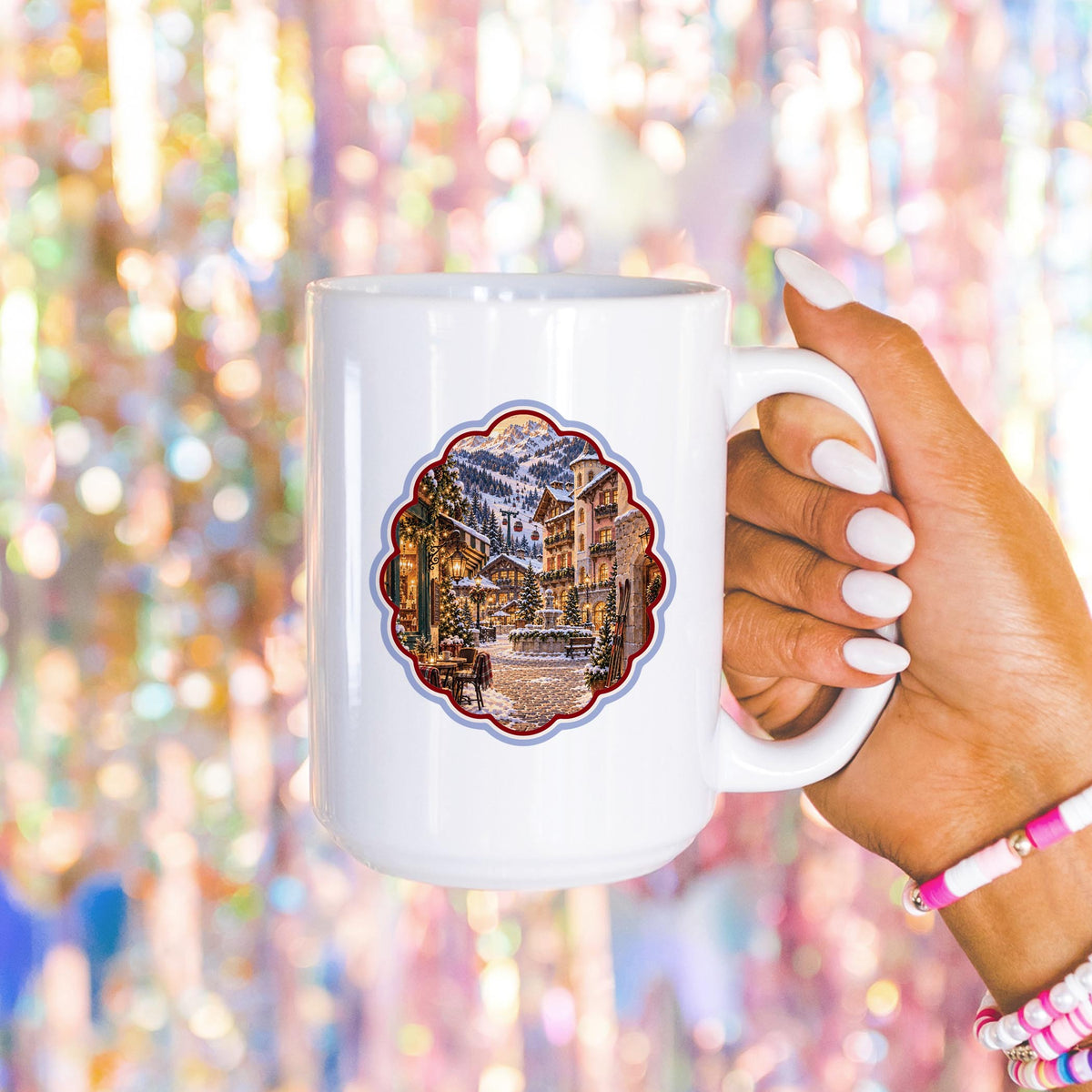 15oz Coffee Mug White-Chalet Girl | Custom -4