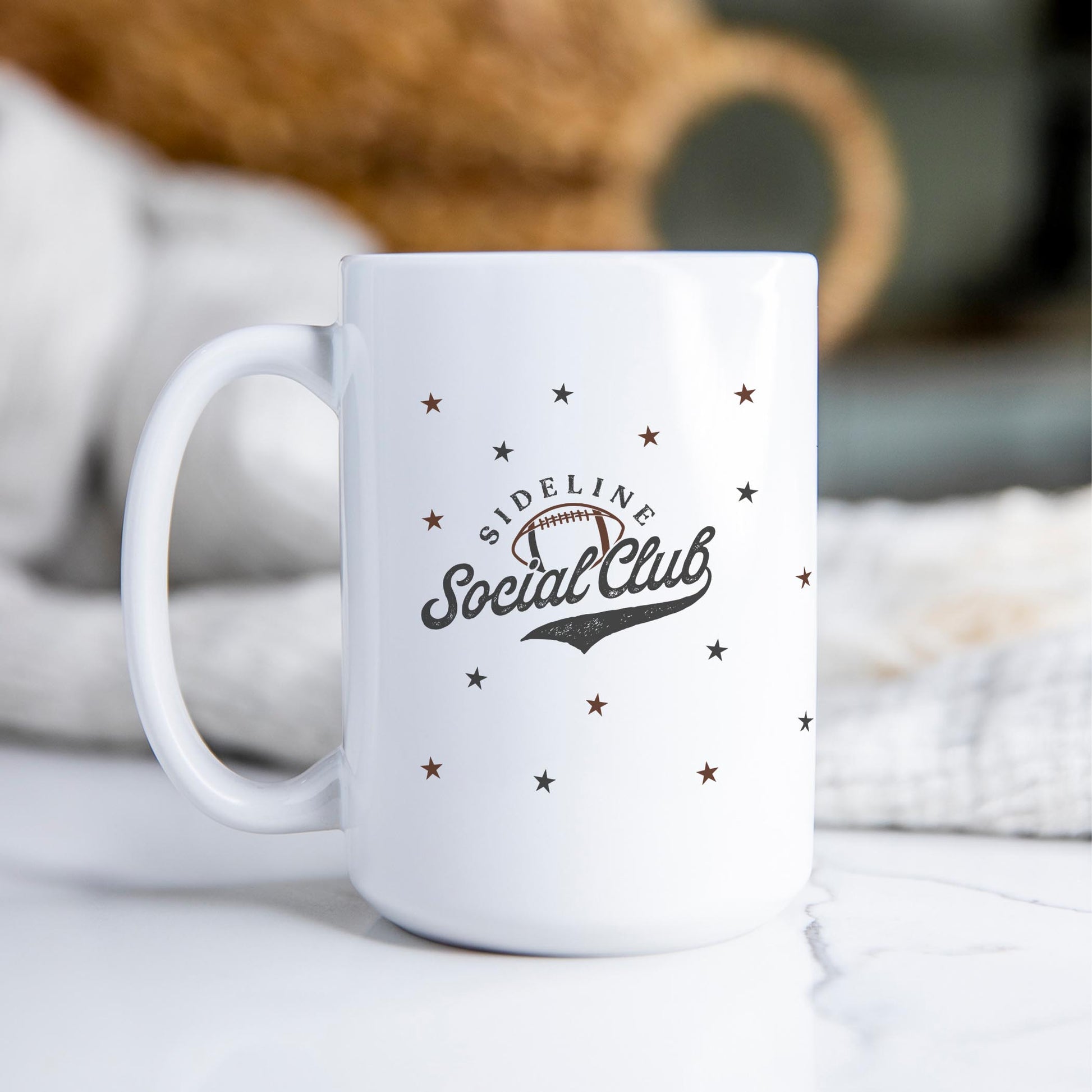 15oz Coffee Mug White-Football Mom | Custom | Personalize -2