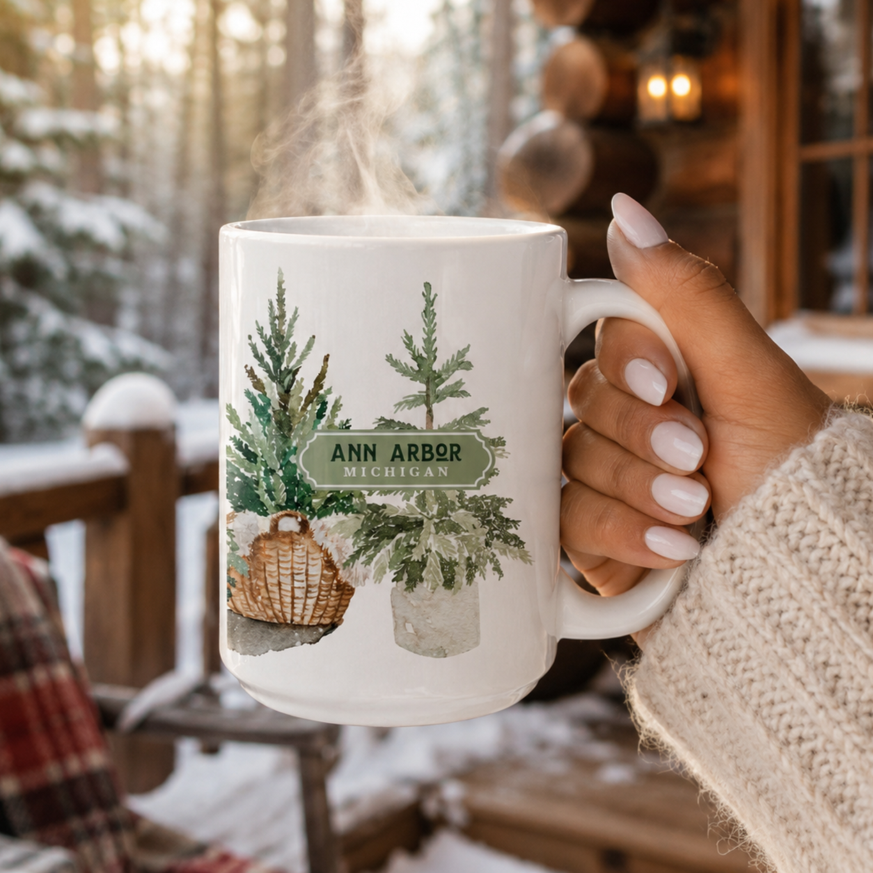 15oz Coffee Mug-Woodland | Custom | Personalize