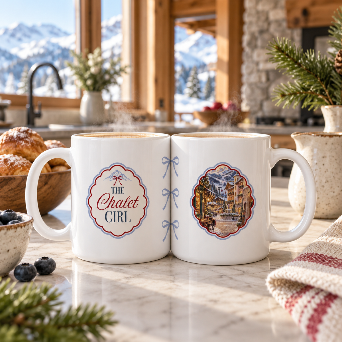 15oz Coffee Mug White-Chalet Girl