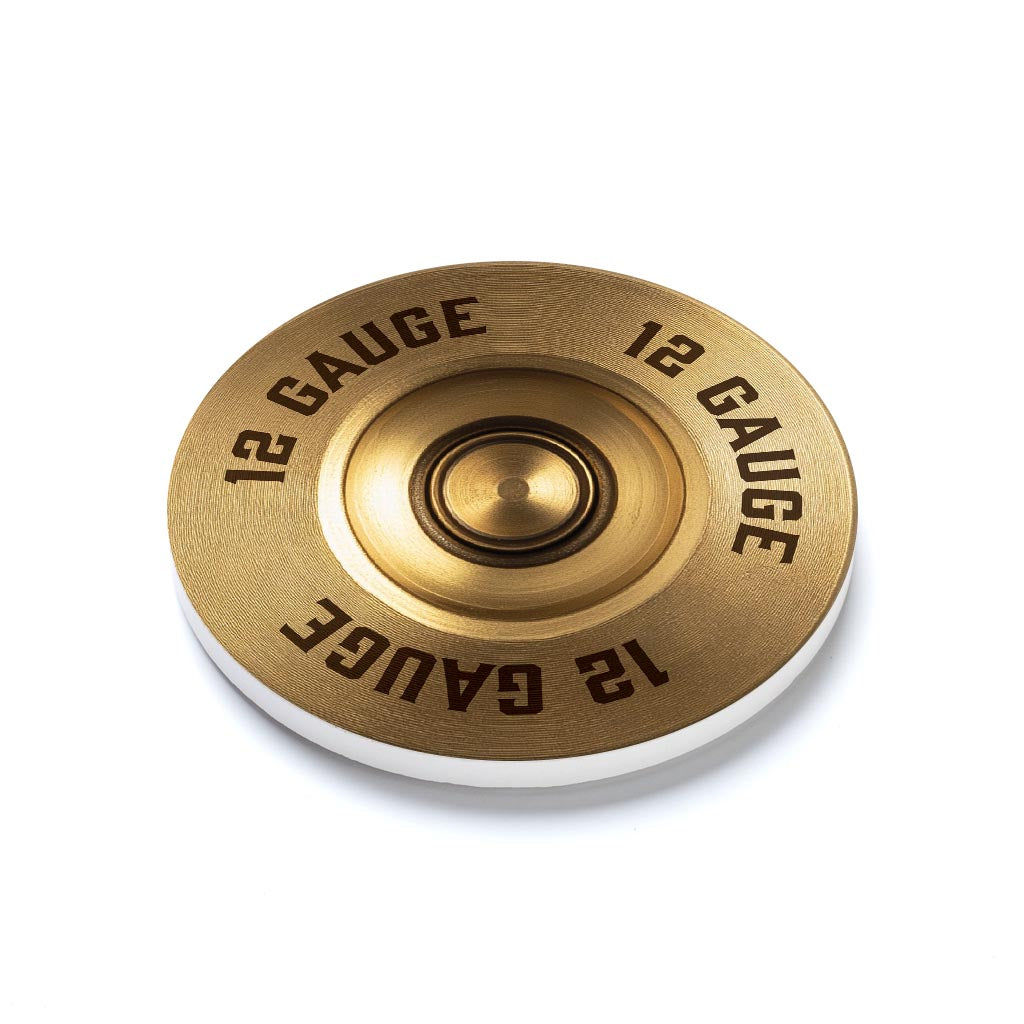 Ceramic Round Coaster-12 Gauge Shell -1