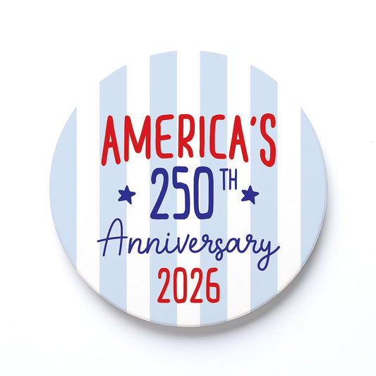 Ceramic Round Coaster-4th of July 250th Anniversary -0